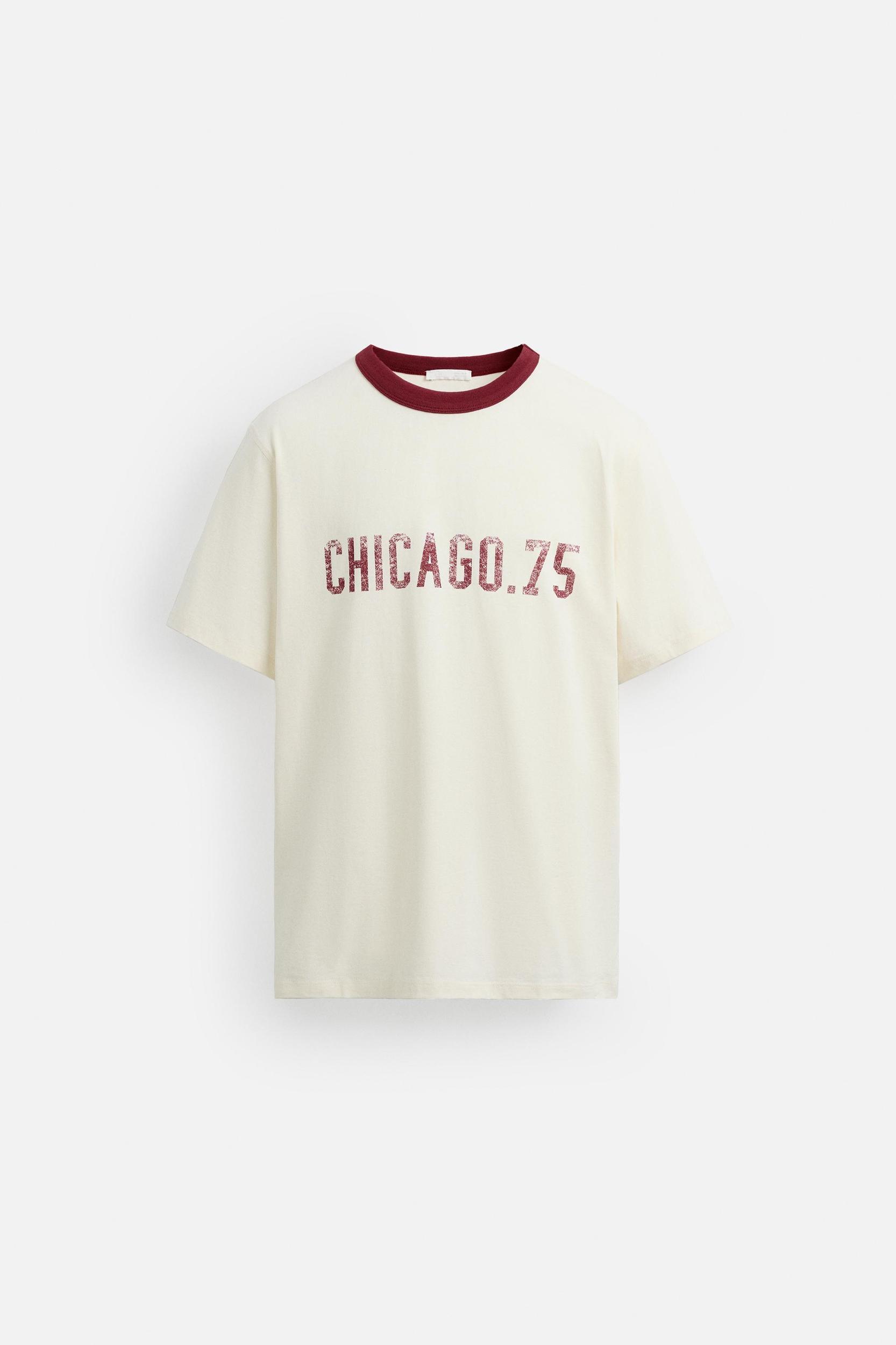 VINTAGE EFFECT PRINTED T-SHIRT Product Image