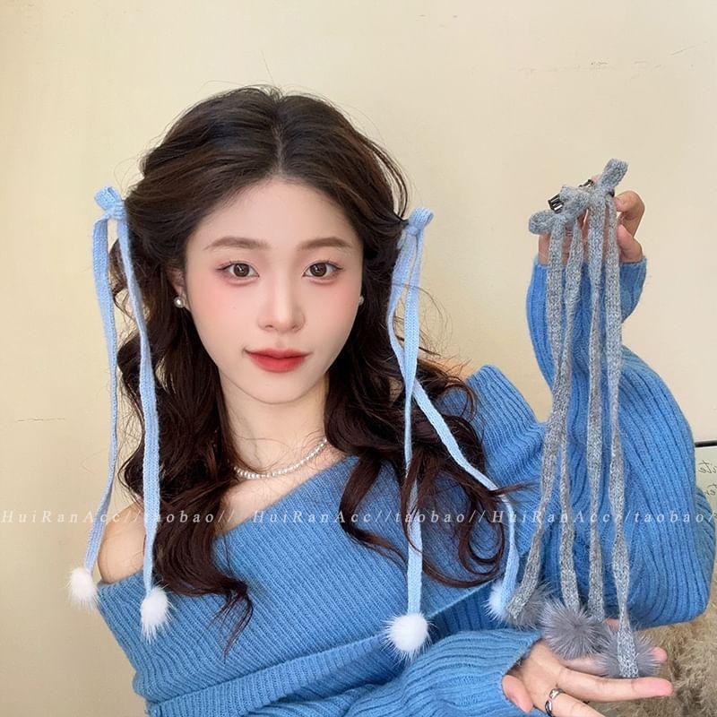 Ribbon Long Hair Claw Set Product Image