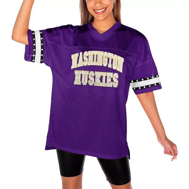 Womens Gameday Couture Washington Huskies Until Kickoff Rhinestone Fashion T-Shirt Product Image