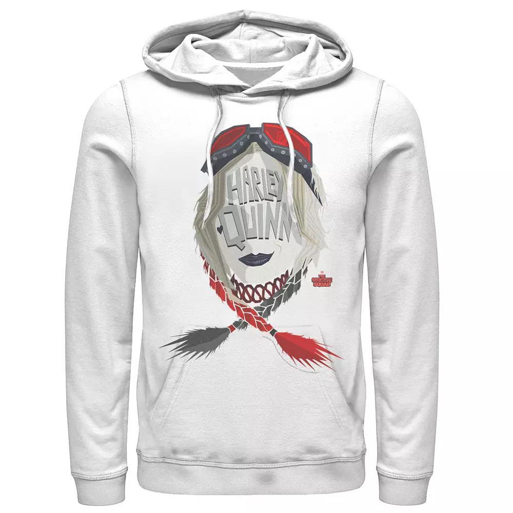 Men's The Suicide Squad Big Harley Logo Hoodie, Size: Small, White Product Image