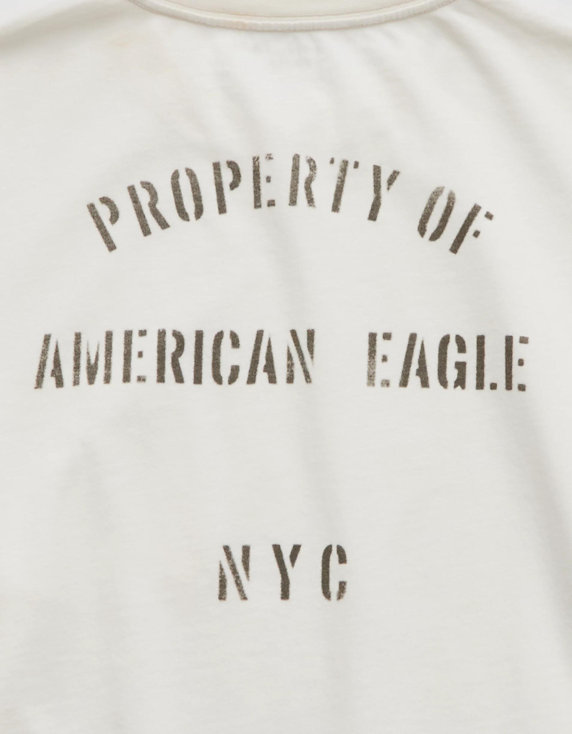 AE Boxy Logo Graphic Pocket T-Shirt Product Image