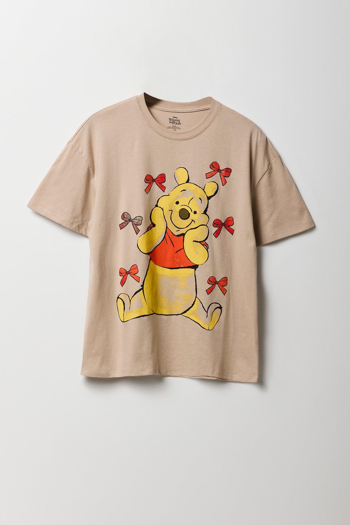 Winnie the Pooh Bow Graphic Boyfriend T-Shirt Female Product Image