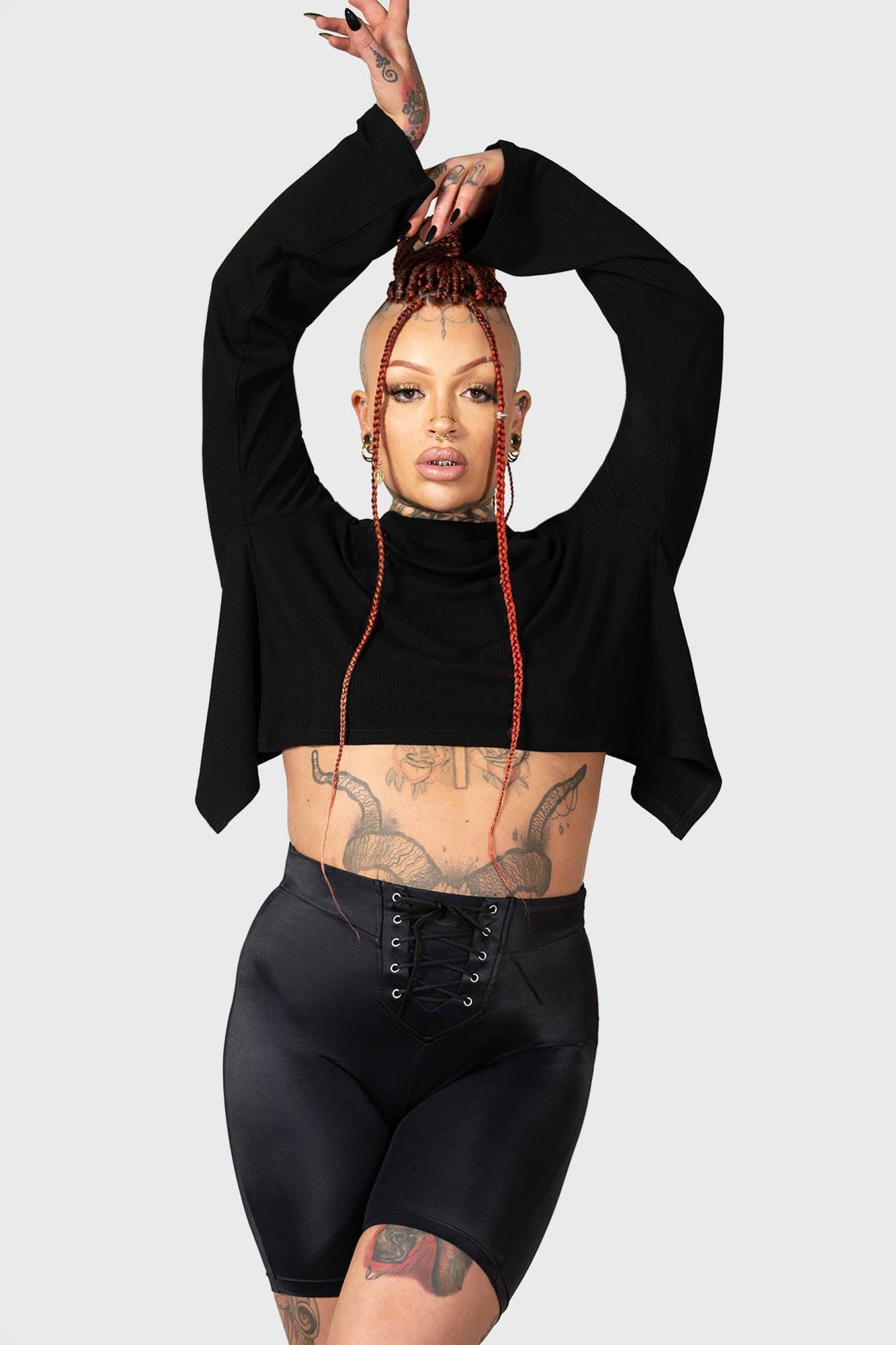 Haunted Affirmations Long Sleeve Top Female Product Image