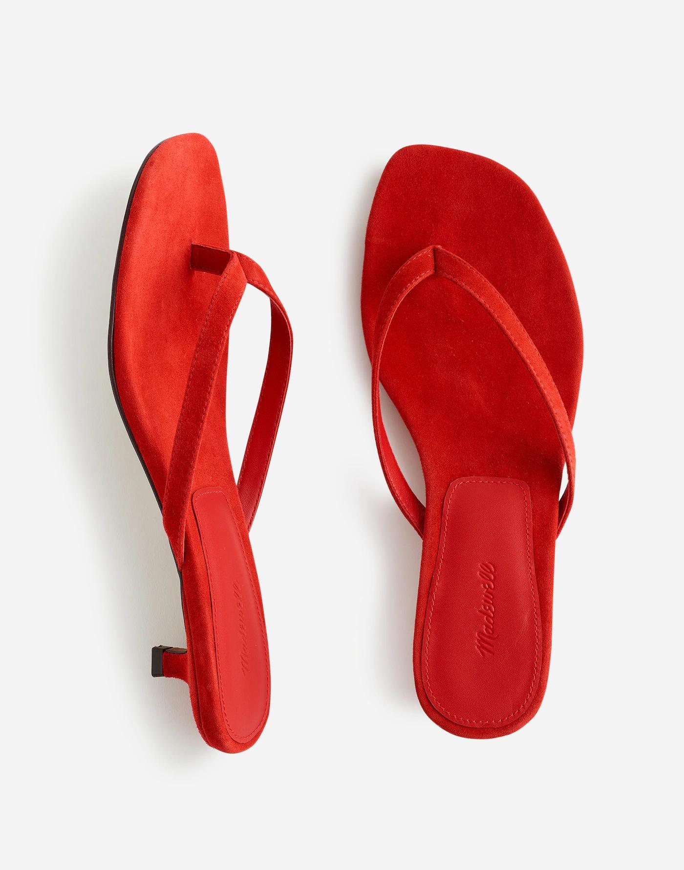 The Chiara Kitten Heel Thong Sandal Product Image
