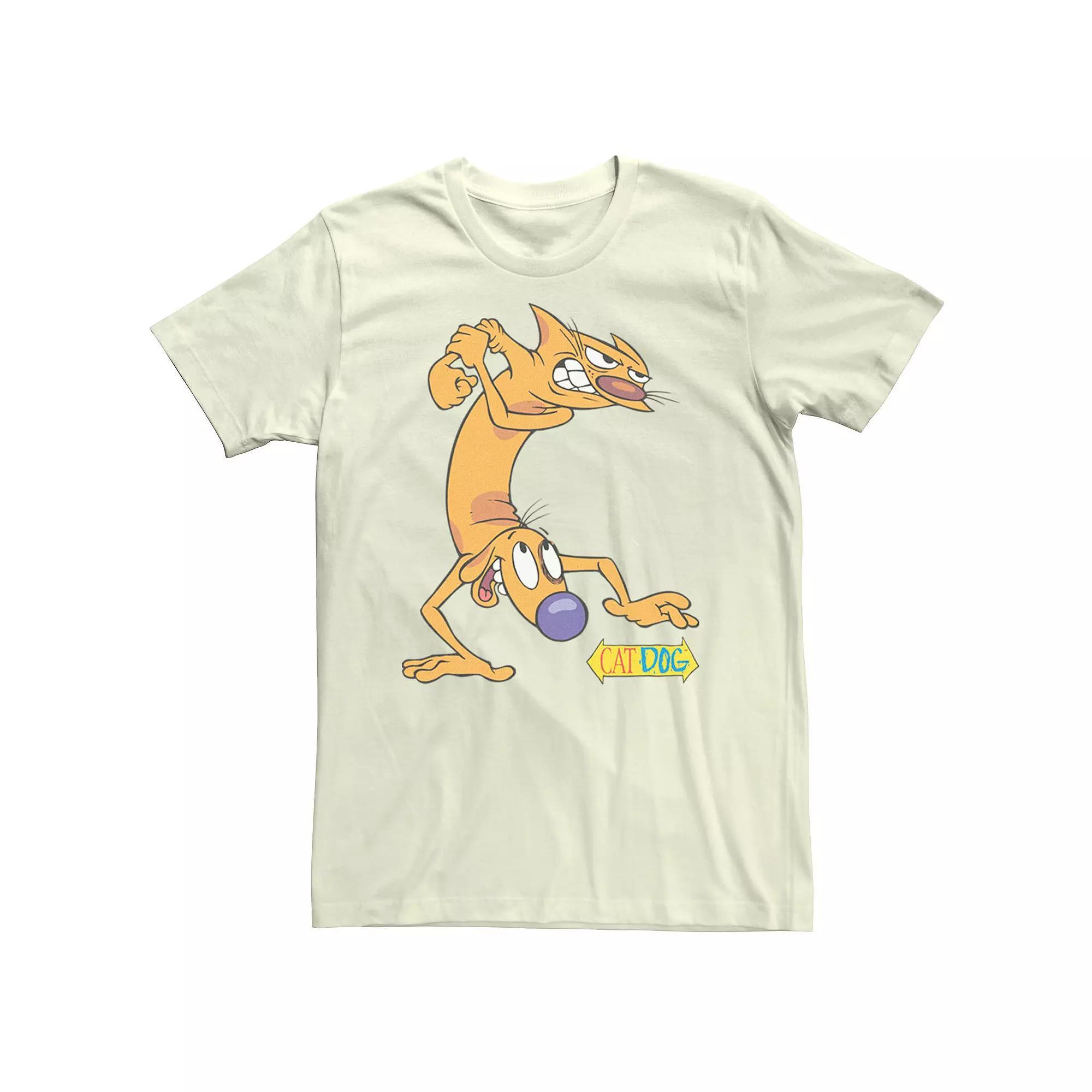 Men's Nickelodeon CatDog Tough Guys Tee, Size: 3XL, Natural Product Image