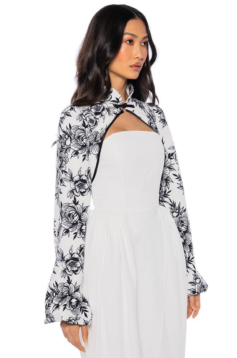 ON SECOND THOUGHT PRINTED BOLERO Product Image