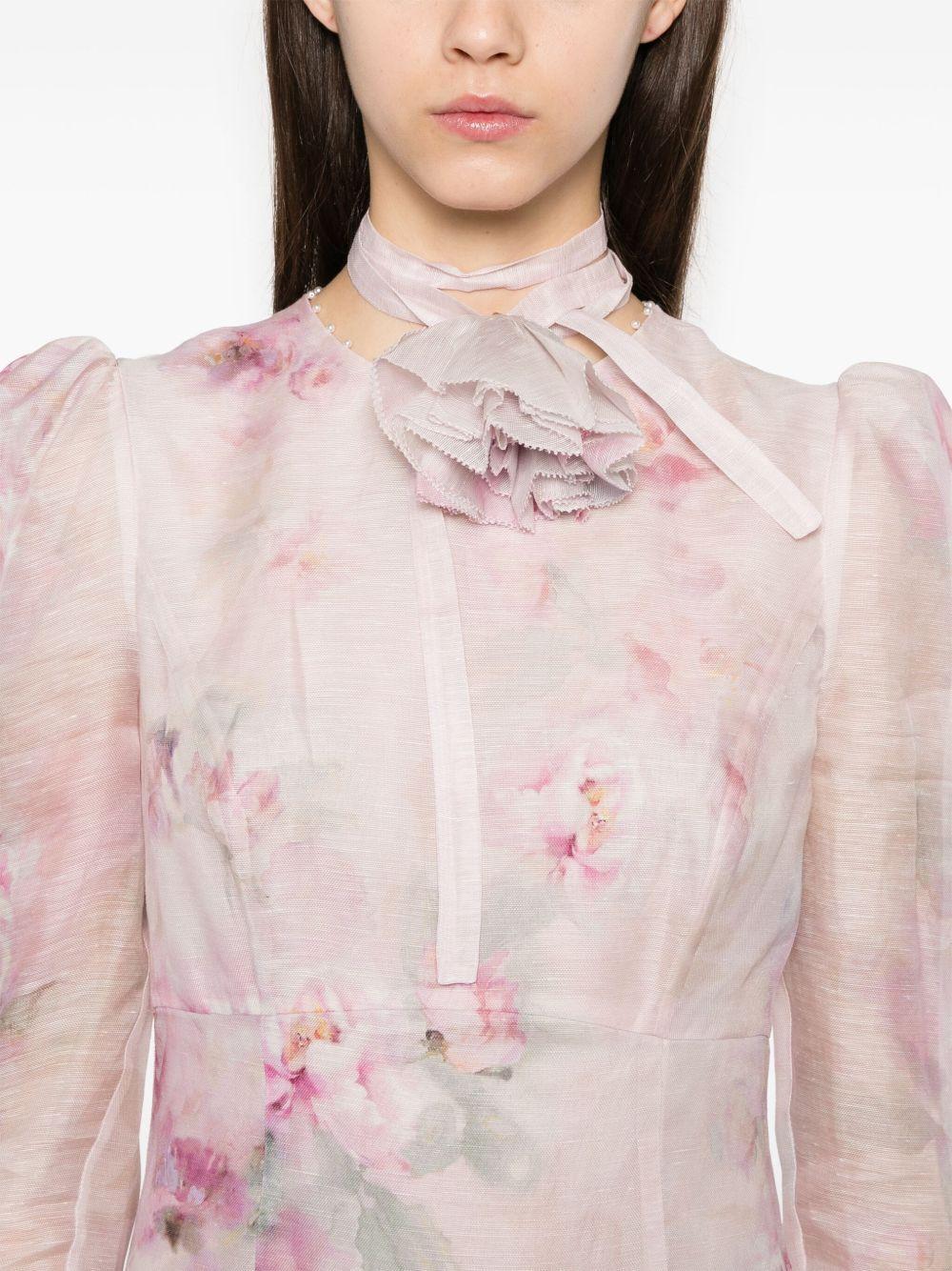 Crush Flower midi dress Product Image