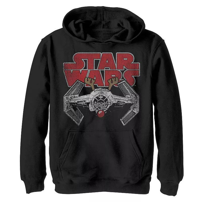 Boys 8-20 Gingerbread Man Oh Snap Christmas Graphic Fleece Hoodie, Boy's, Size: Large, Navy Grey Product Image