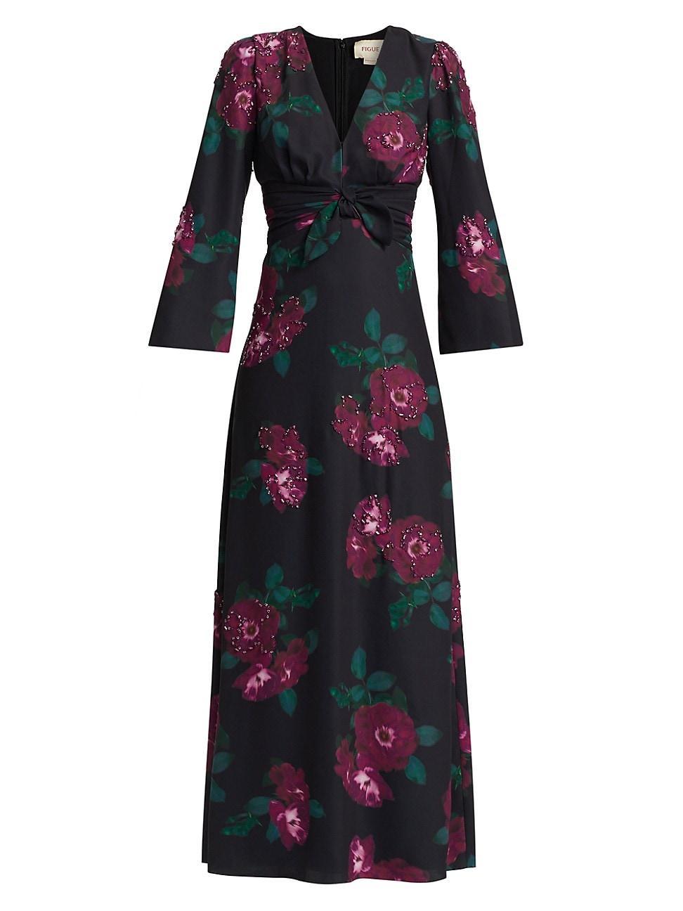 Womens Harley Floral Beaded Maxi Dress Product Image