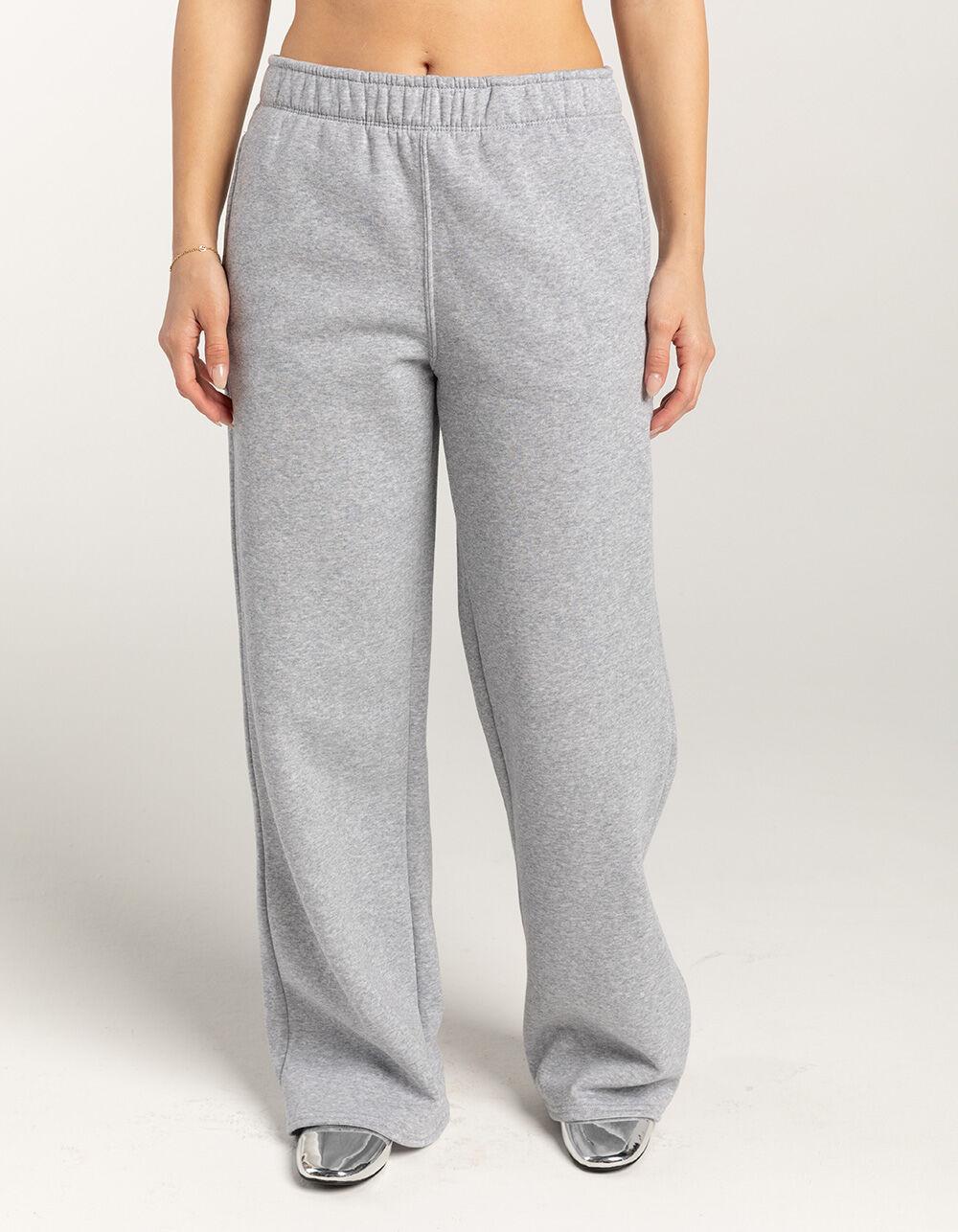 TILLYS Wide Leg Womens Sweatpants - BURGUNDY Product Image