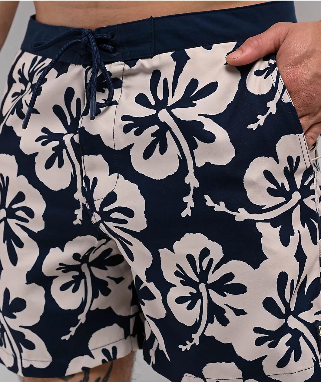 Dravus Drift Navy Board Shorts Product Image