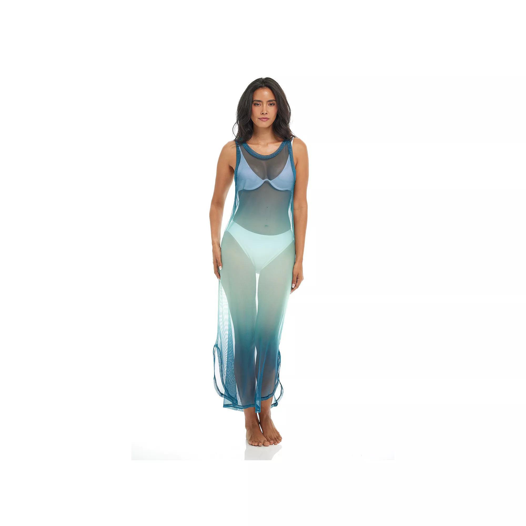 Women's Jordan Taylor Long Ombre Swim Cover Up Dress, Size: Large, Pink Product Image