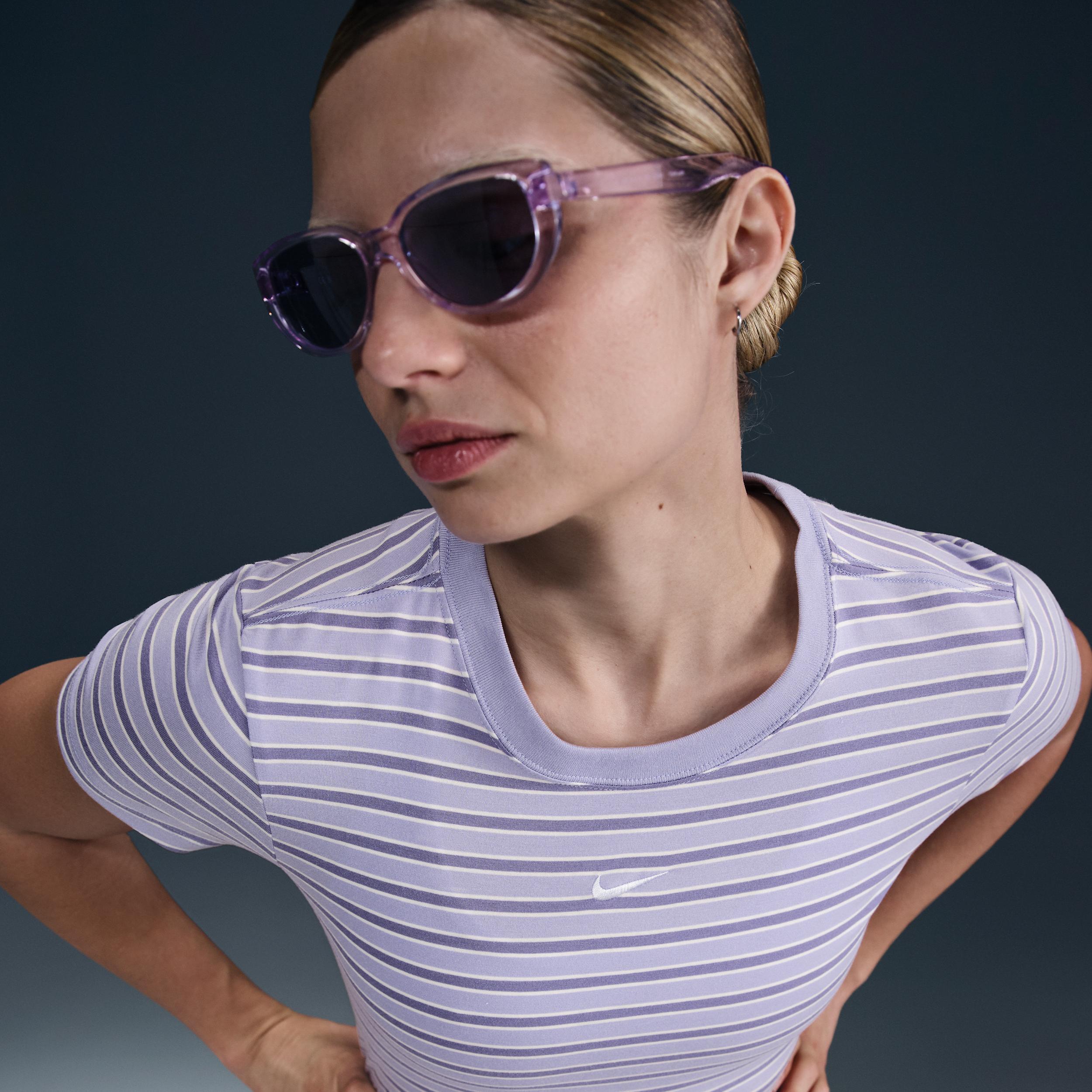 Women's Nike Sportswear Chill Knit Slim Striped T-Shirt Product Image