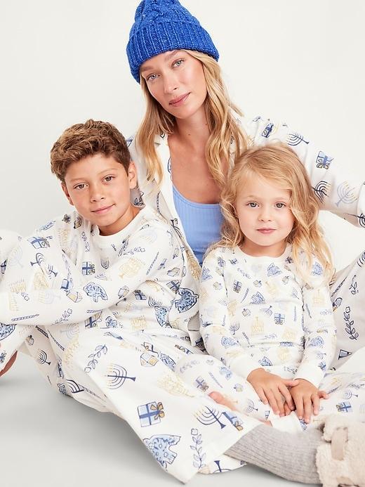Mid-Rise Printed Flannel Pajama Pants Product Image