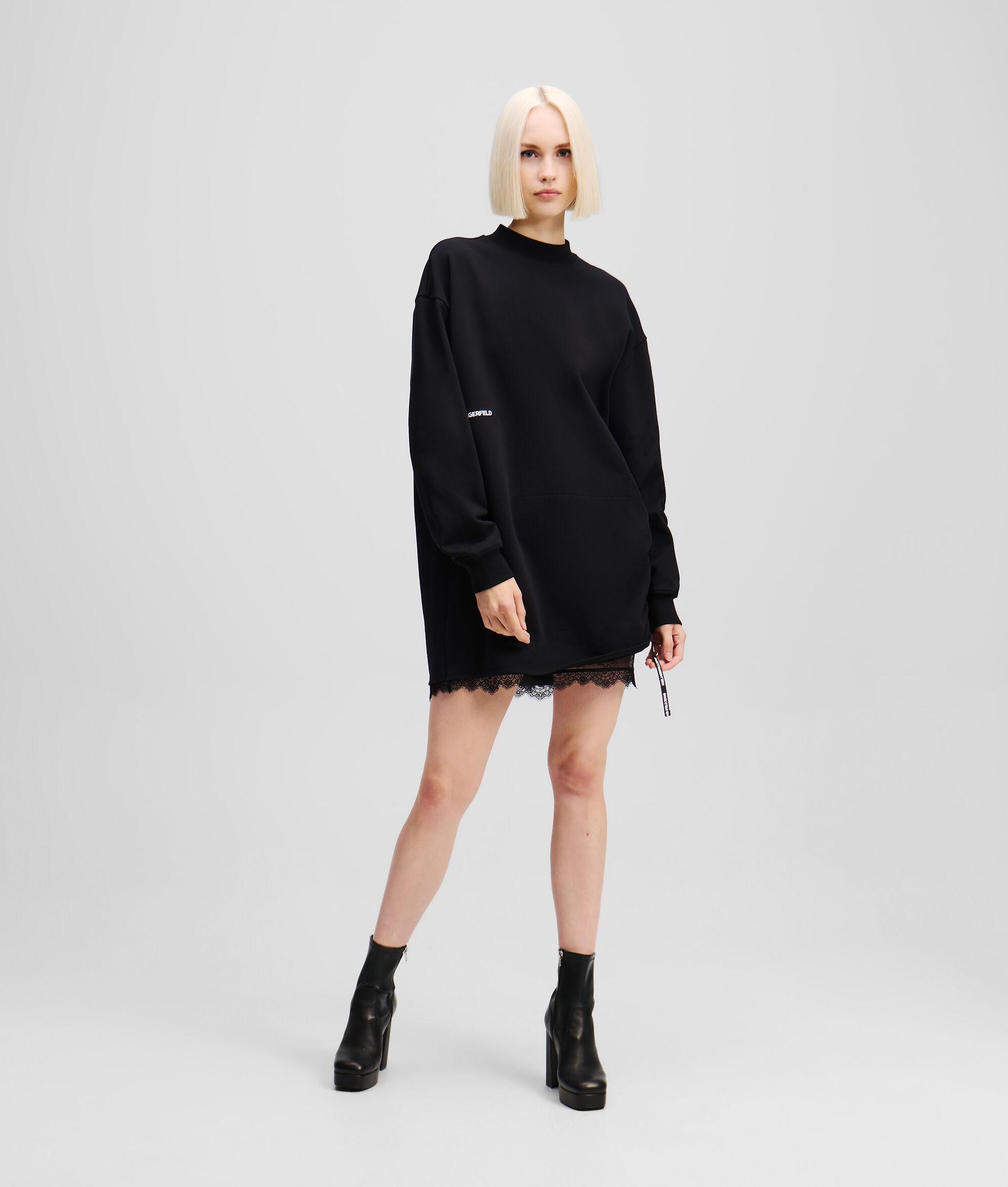 LACE DETAIL SWEAT DRESS Product Image