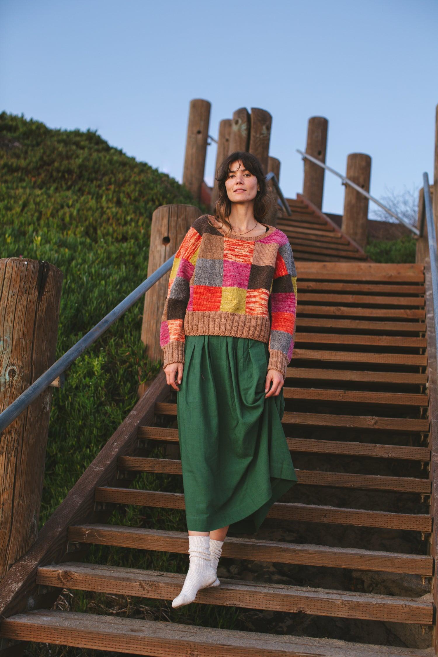 The Forest Green Pull-on Skirt Product Image