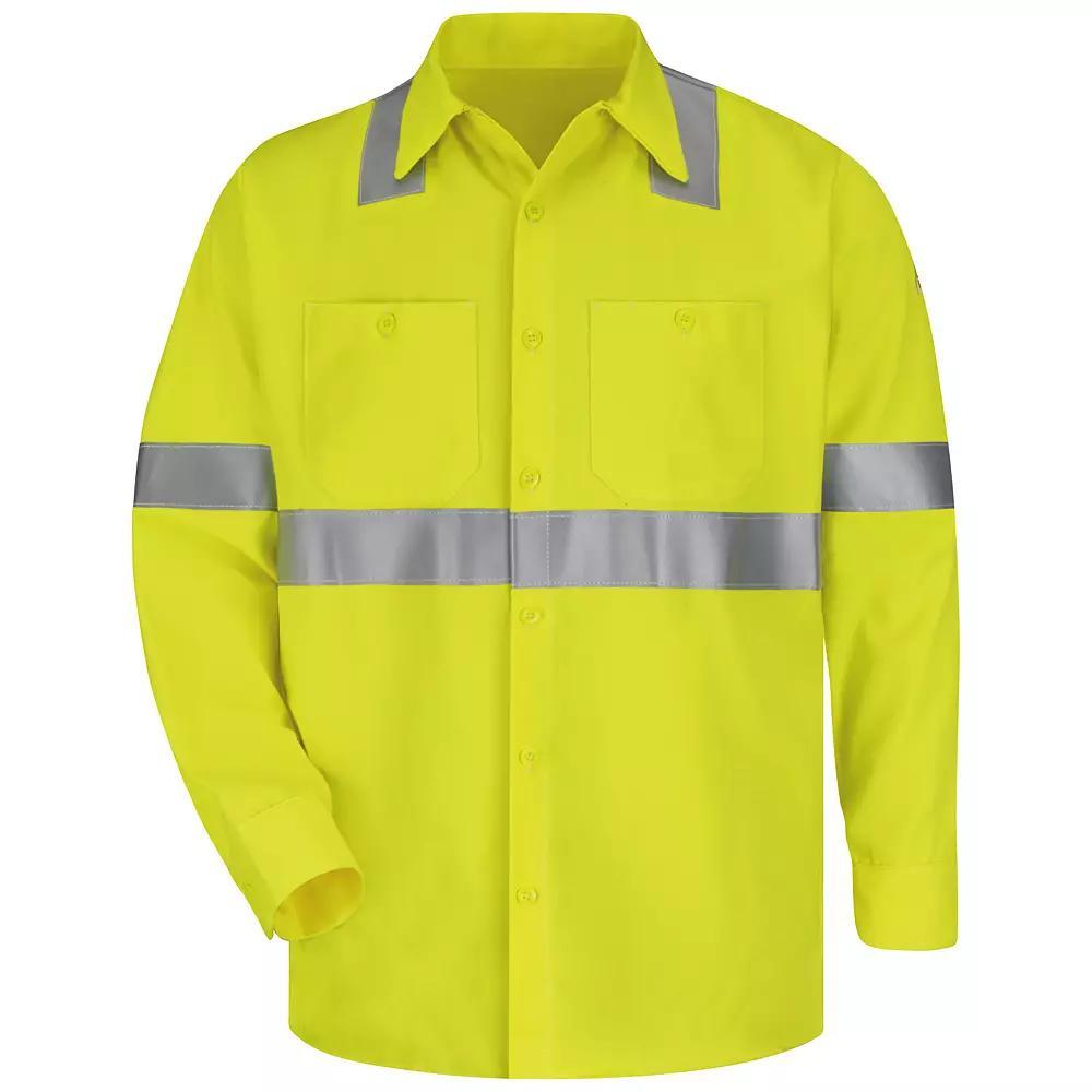 Men's Bulwark FR CoolTouch 2 Hi-Visibility Work Shirt, Size: XXL, Multi Product Image