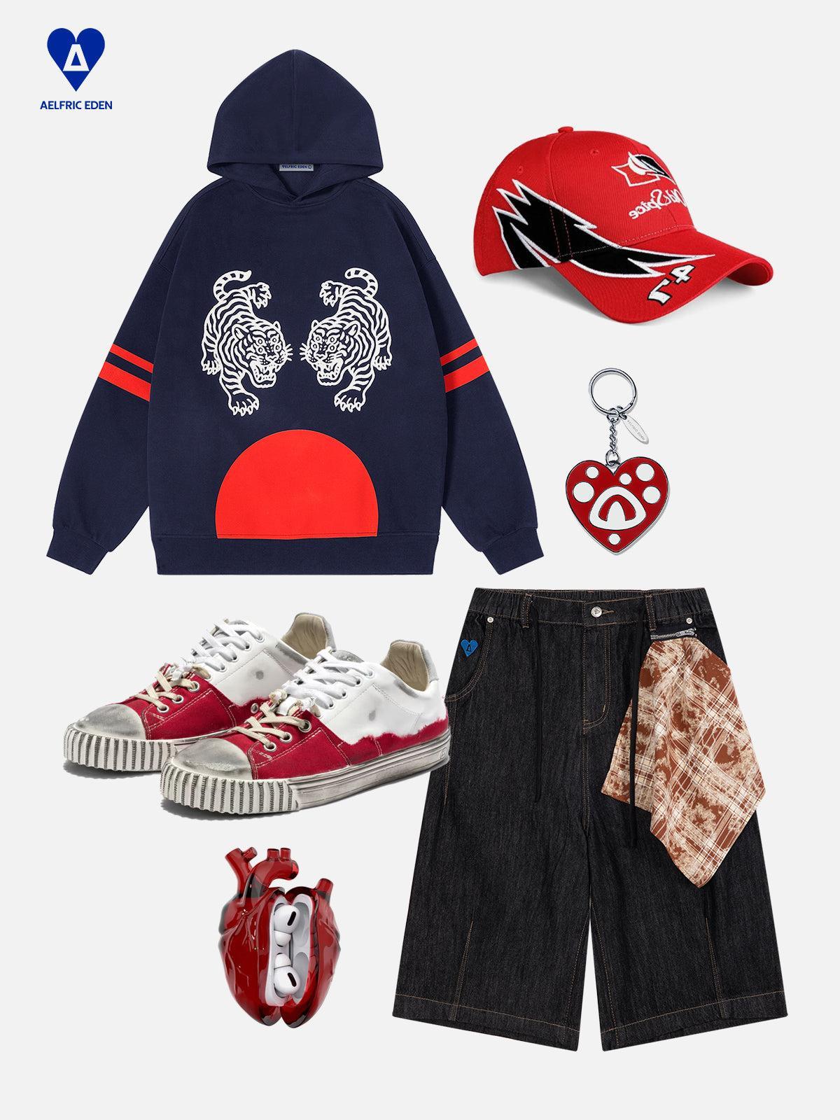 Aelfric Eden Tiger Pullover Hoodie Product Image
