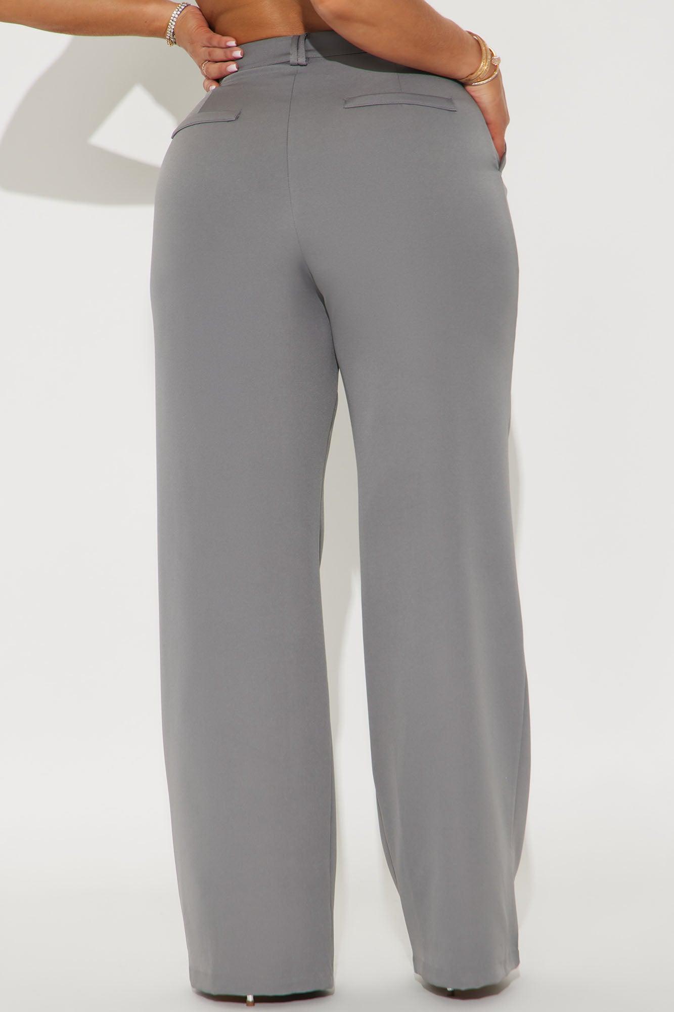 Office Behavior Wide Leg Trouser - Charcoal Product Image