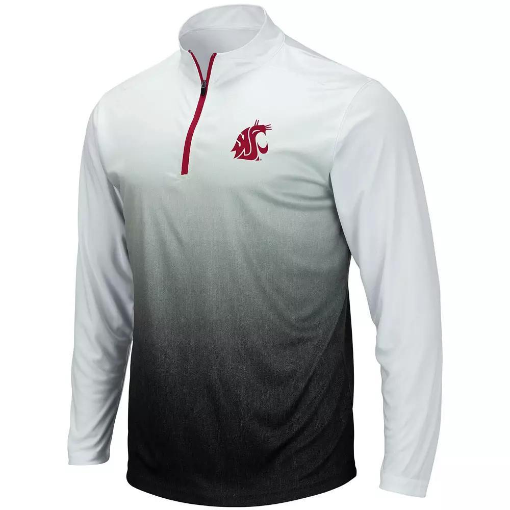 Men's Colosseum Gray Washington State Cougars Magic Team Logo Quarter-Zip Jacket, Size: 2XL, Wsc Grey Product Image