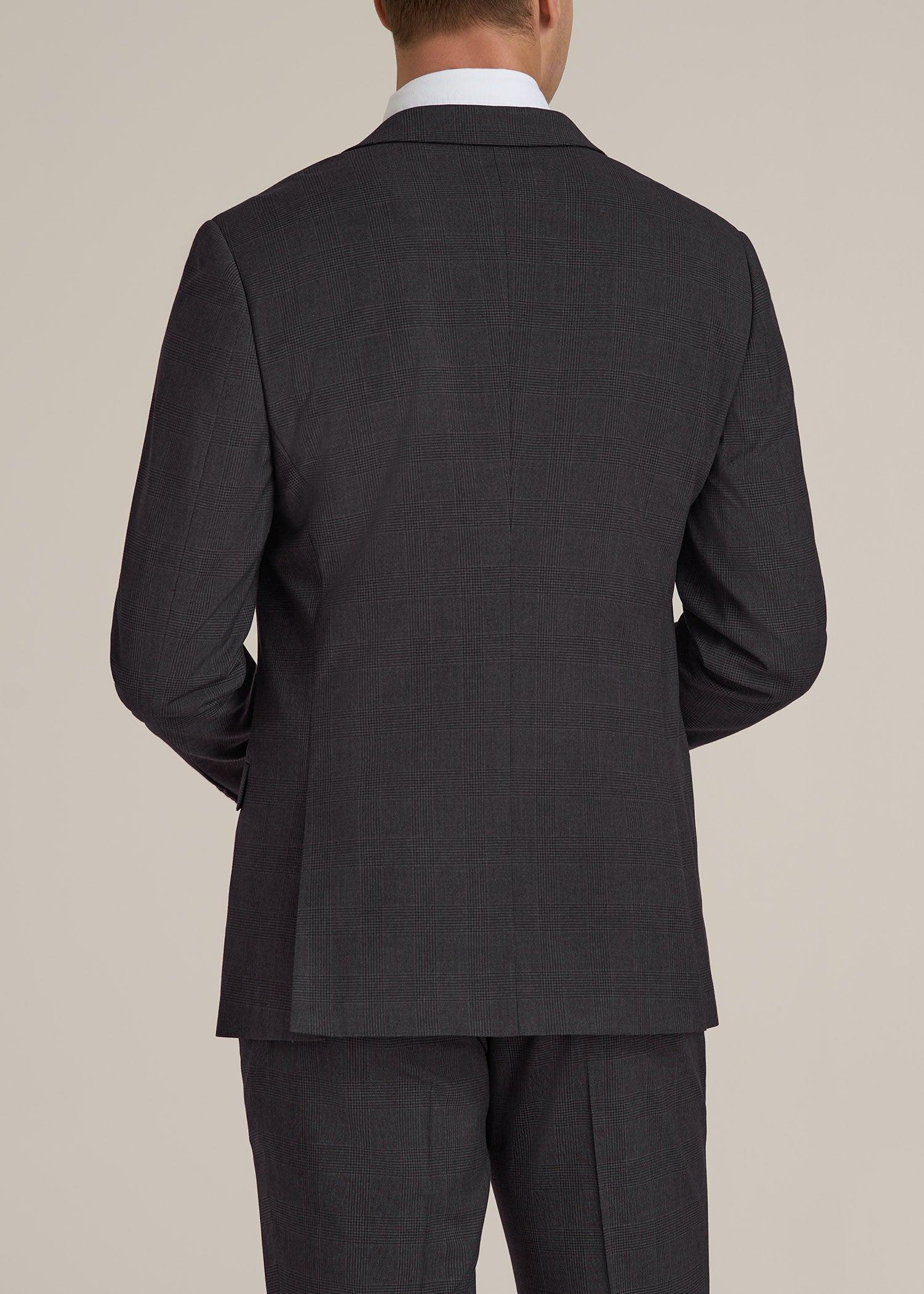 Suit Jacket for Tall Men in Charcoal Plaid Product Image