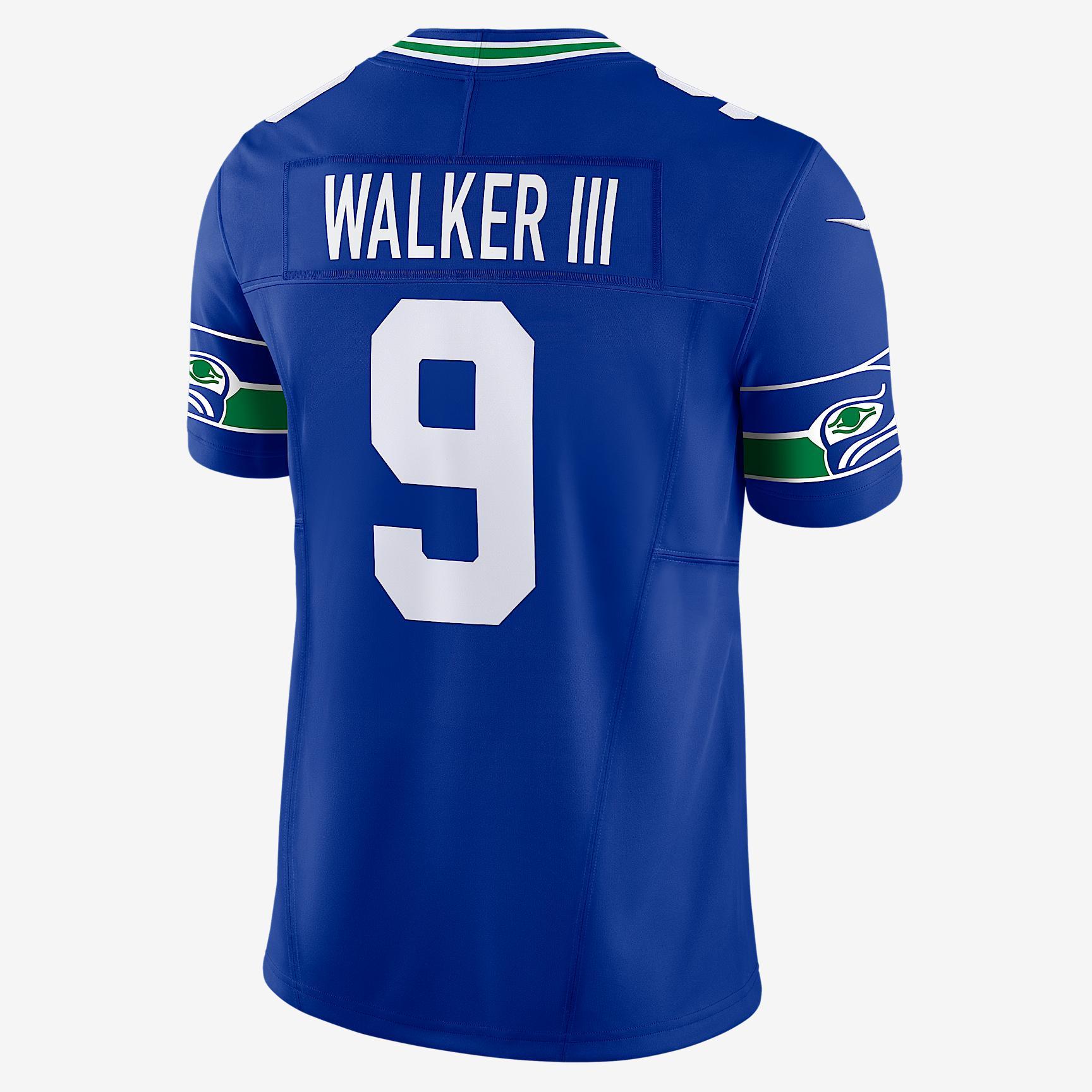 Kenneth Walker III Seattle Seahawks 50th Anniversary Nike Men's Dri-FIT NFL Limited Jersey Product Image