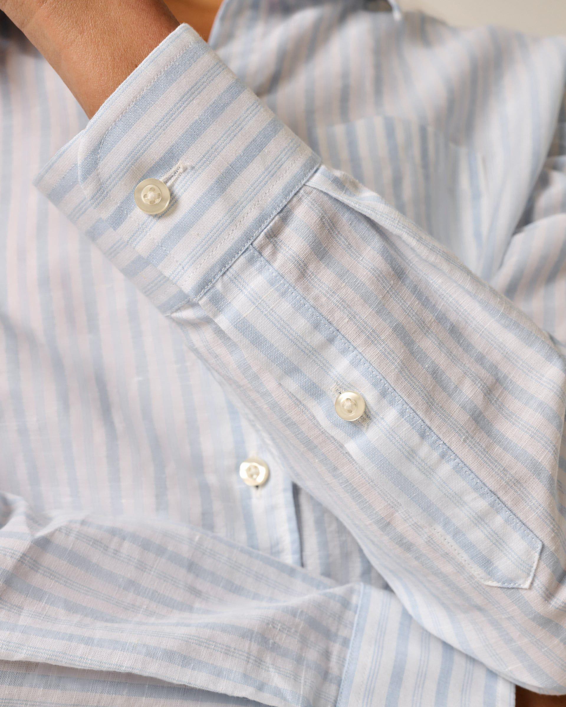 Frieda Cotton Linen Button Up Shirt Female Product Image