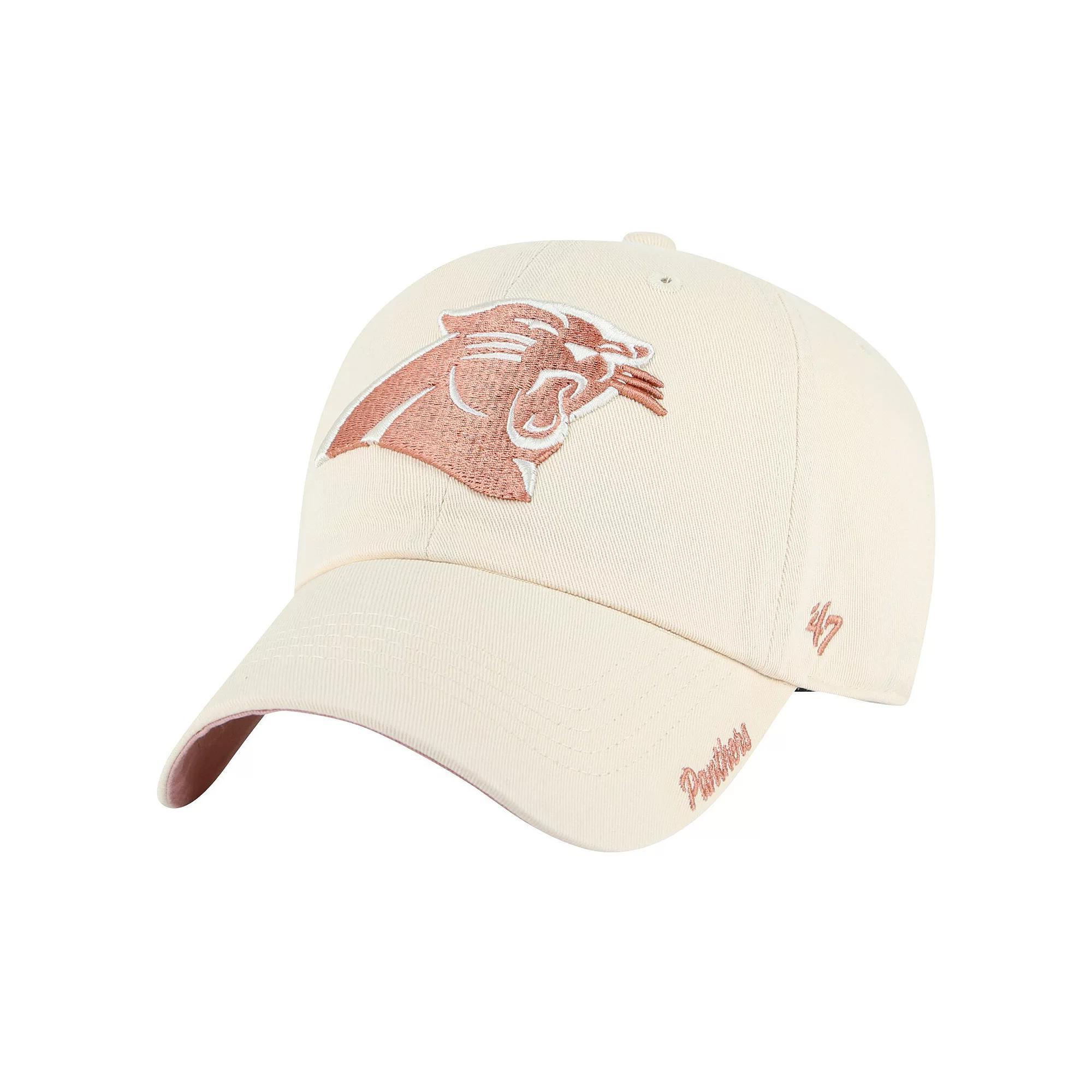 Womens 47 Natural Carolina Panthers Ballpark Cheer Clean Up Adjustable Hat Product Image