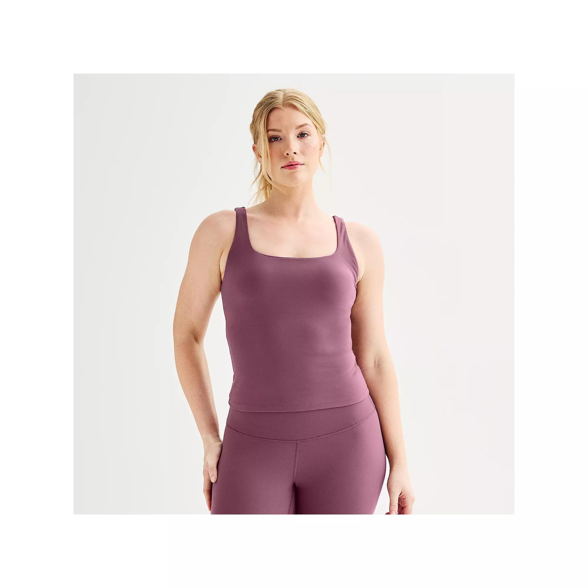 Women's FLX Affirmation Square Neck Tank Top, Size: XS, Antique Red Product Image