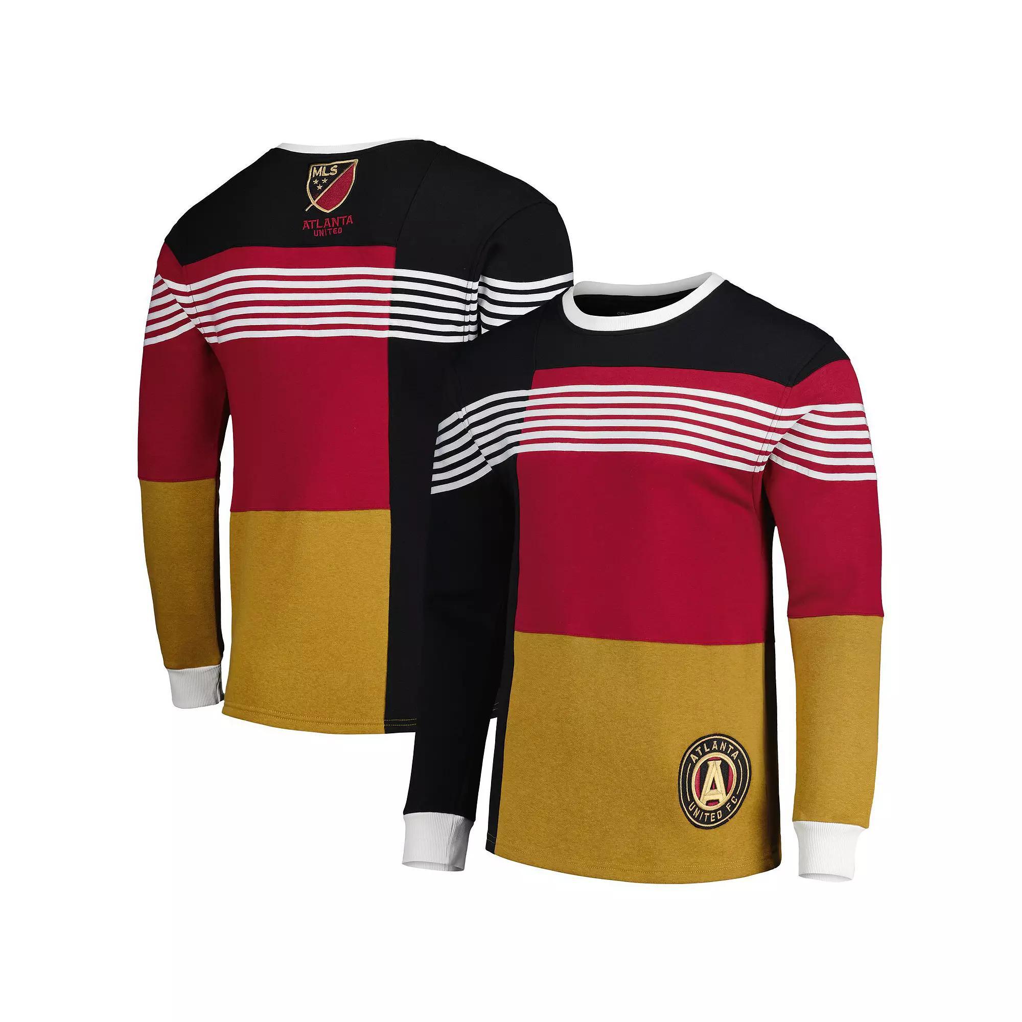 Men's Black Atlanta United FC Logo Pullover Sweatshirt, Size: Small, Atu Black Product Image