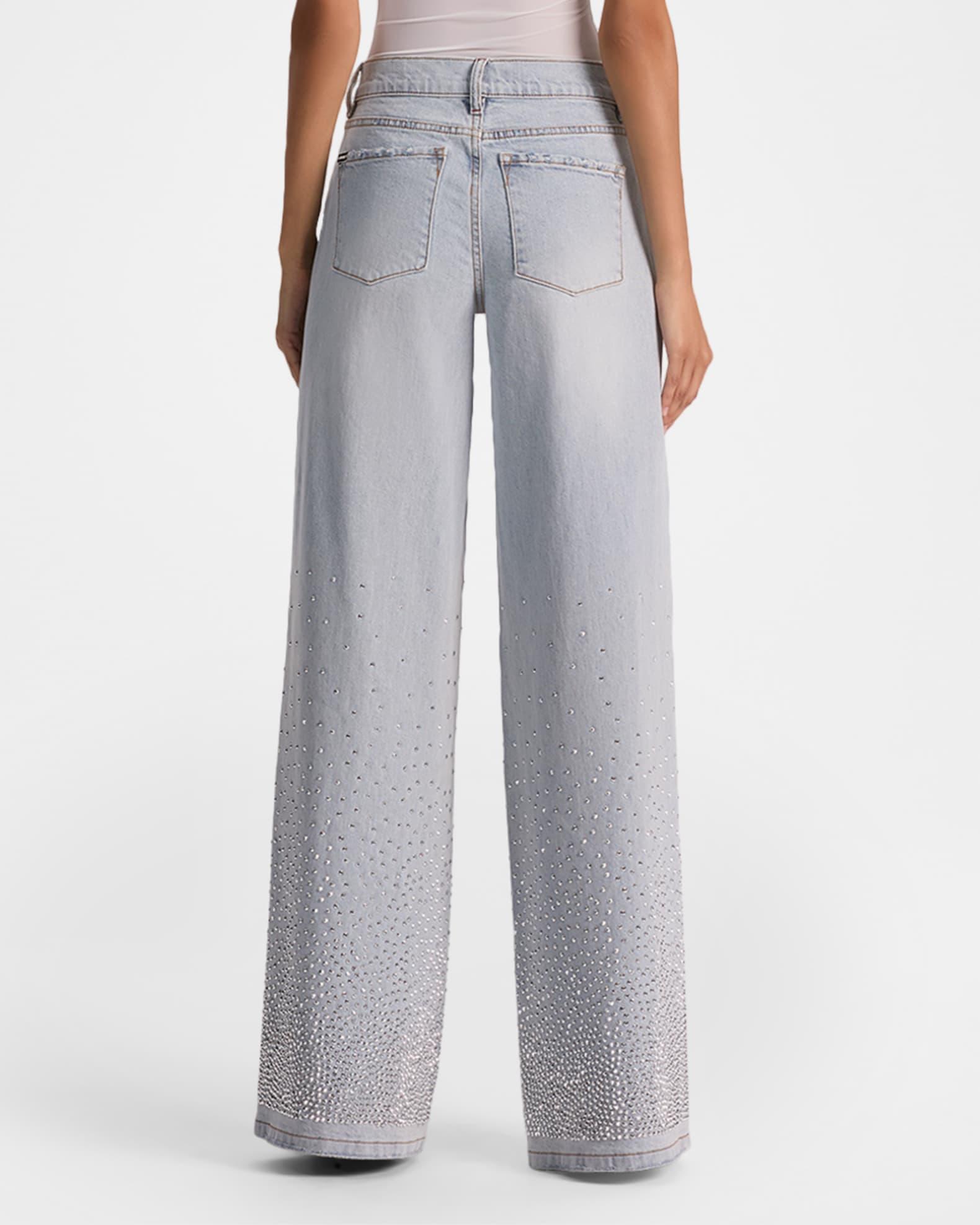 Amazing Embellished Wide-Leg Jeans Product Image