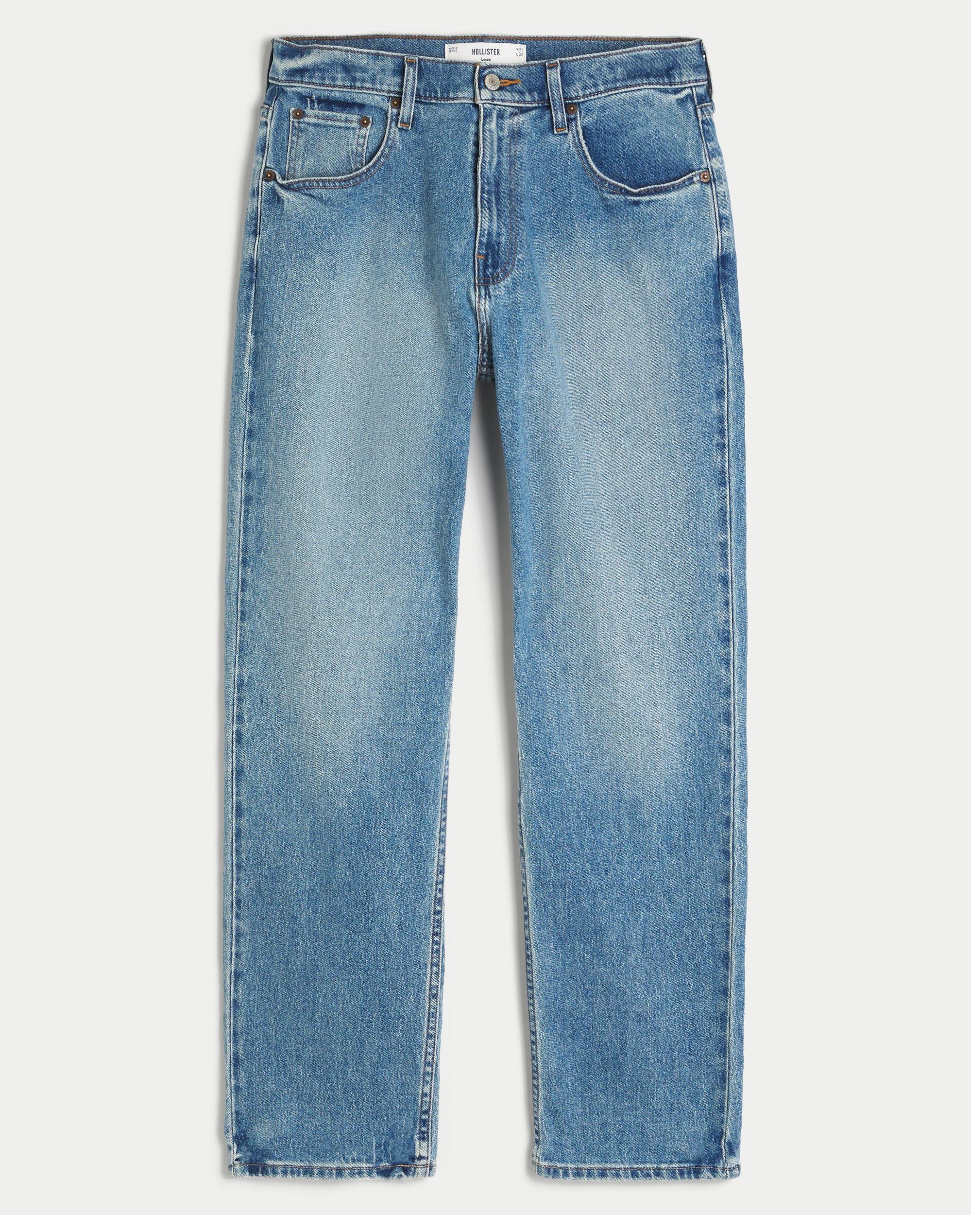 Loose Medium Wash Carpenter Jeans Product Image
