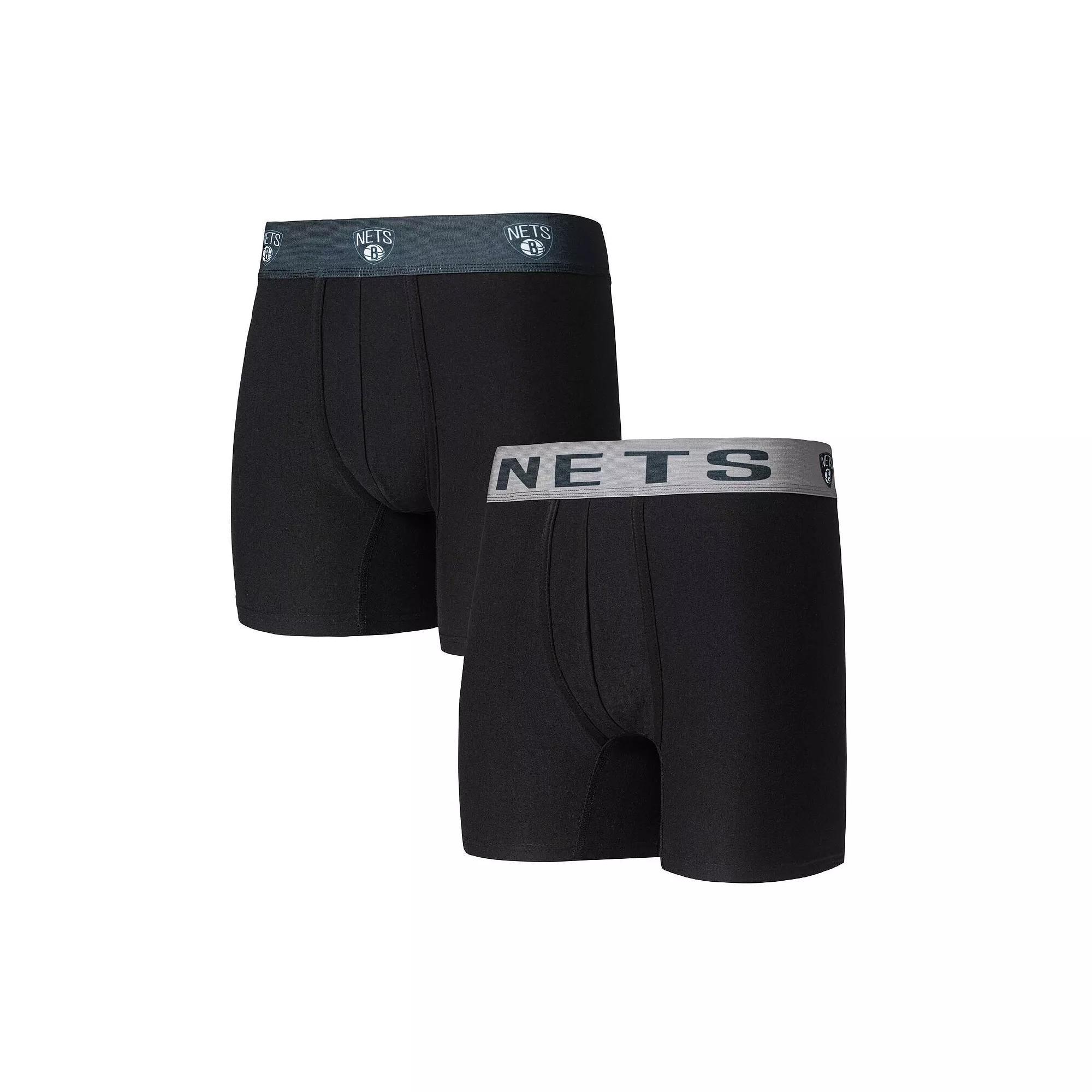 Mens Concepts Sport Brooklyn Nets Breakthrough 2-Pack Boxer Briefs Product Image