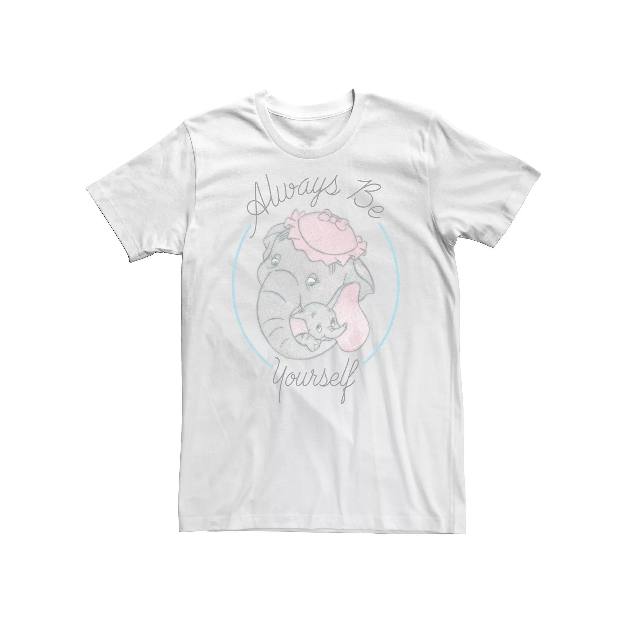 Big & Tall Disney Dumbo And Mom Always Be Yourself Portrait Tee, Men's, Size: XXL Tall, White Product Image