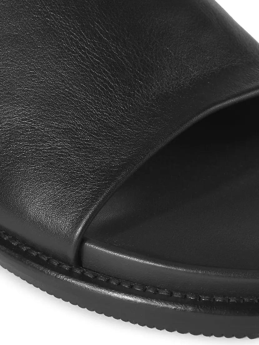 Palma Leather Slide Sandals Product Image