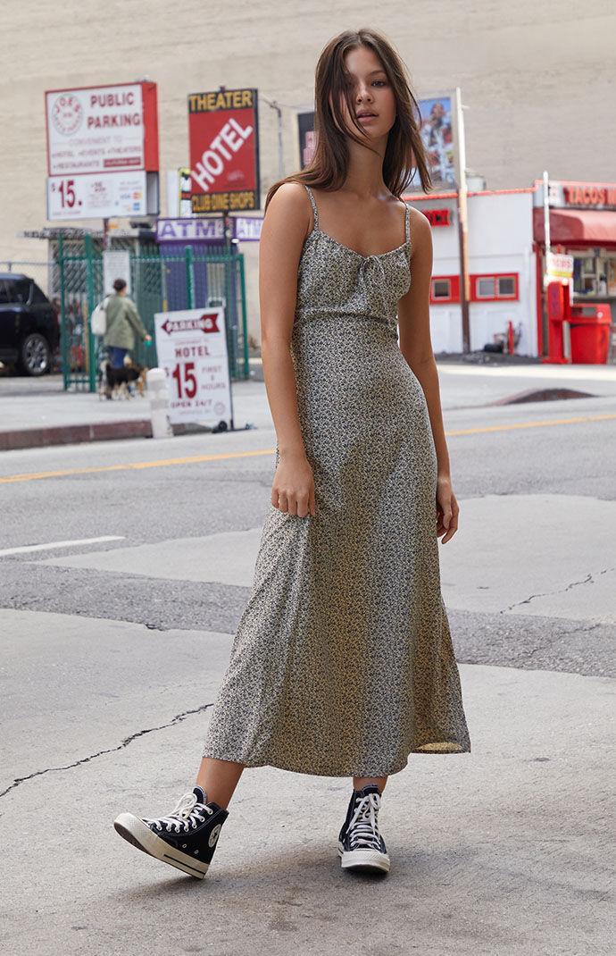 John Galt Women's Floral Tie Front Maxi Dress Product Image