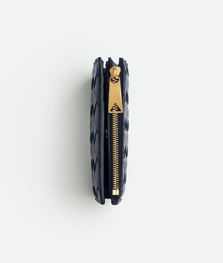 Women's Intrecciato Small Bi-Fold Wallet in Space Product Image
