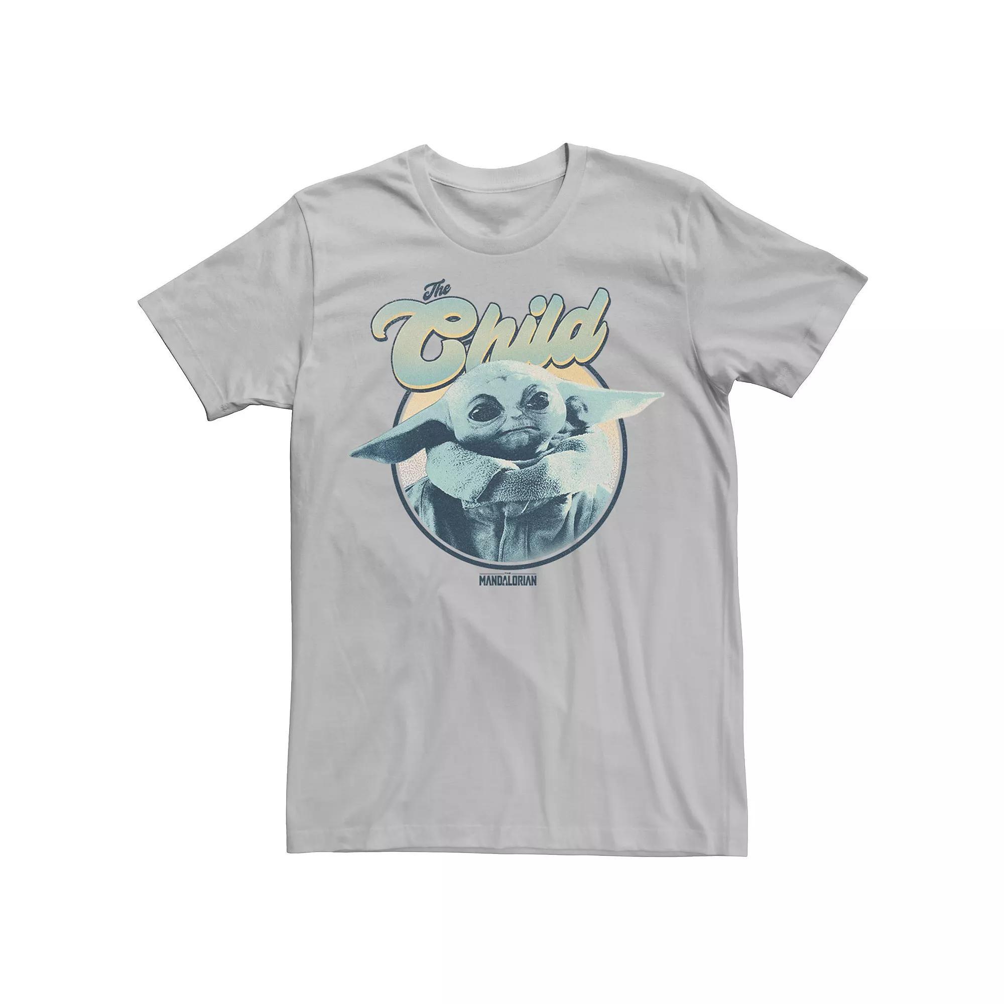 Mens Star Wars The Mandalorian The Child Retro Style Portrait Tee Product Image
