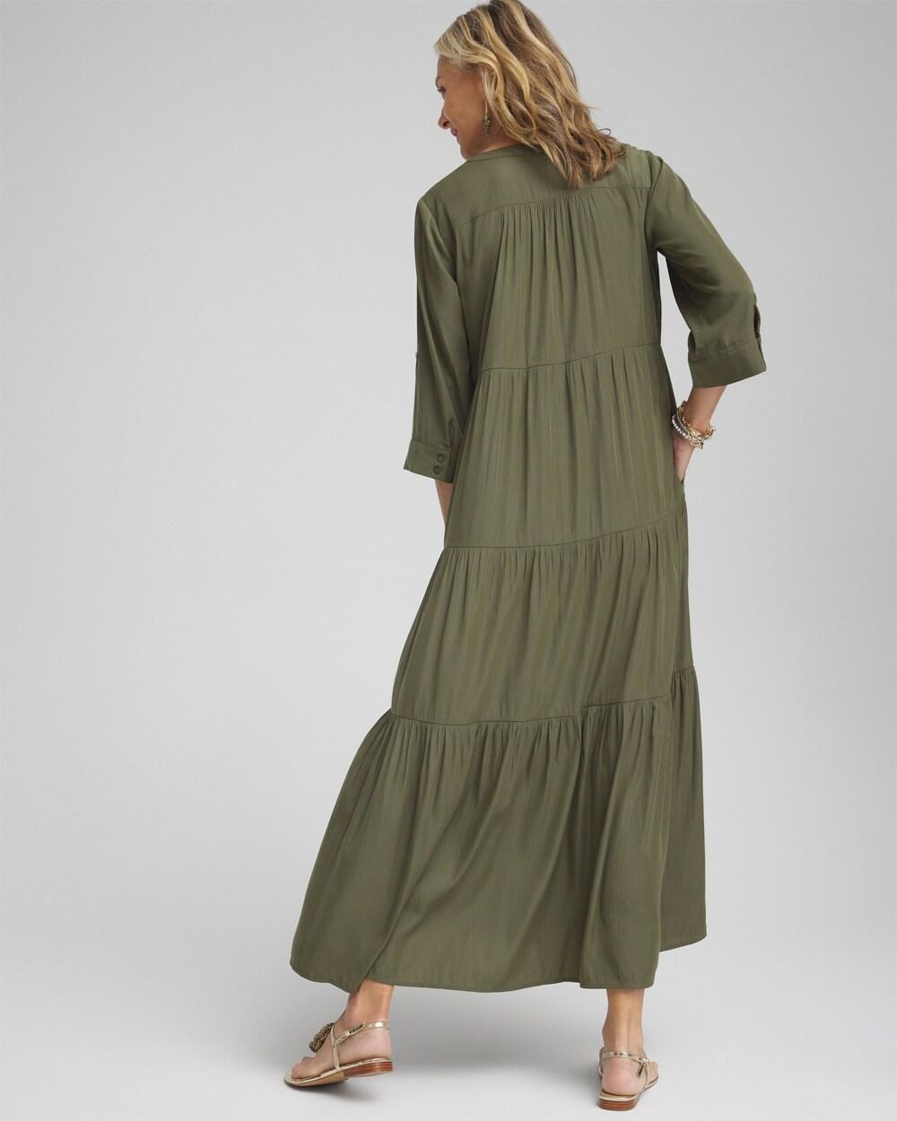 Tiered A-line Maxi Dress Product Image