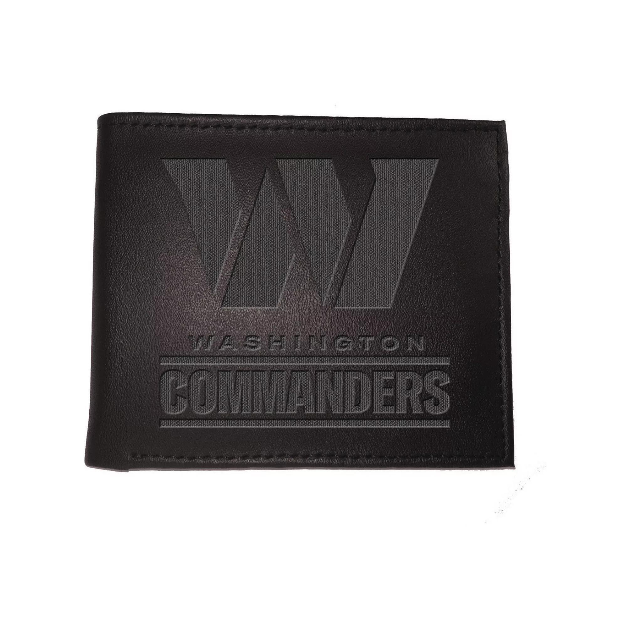 Men's Black Washington Commanders Hybrid Bi-Fold Wallet, Wft Black Product Image