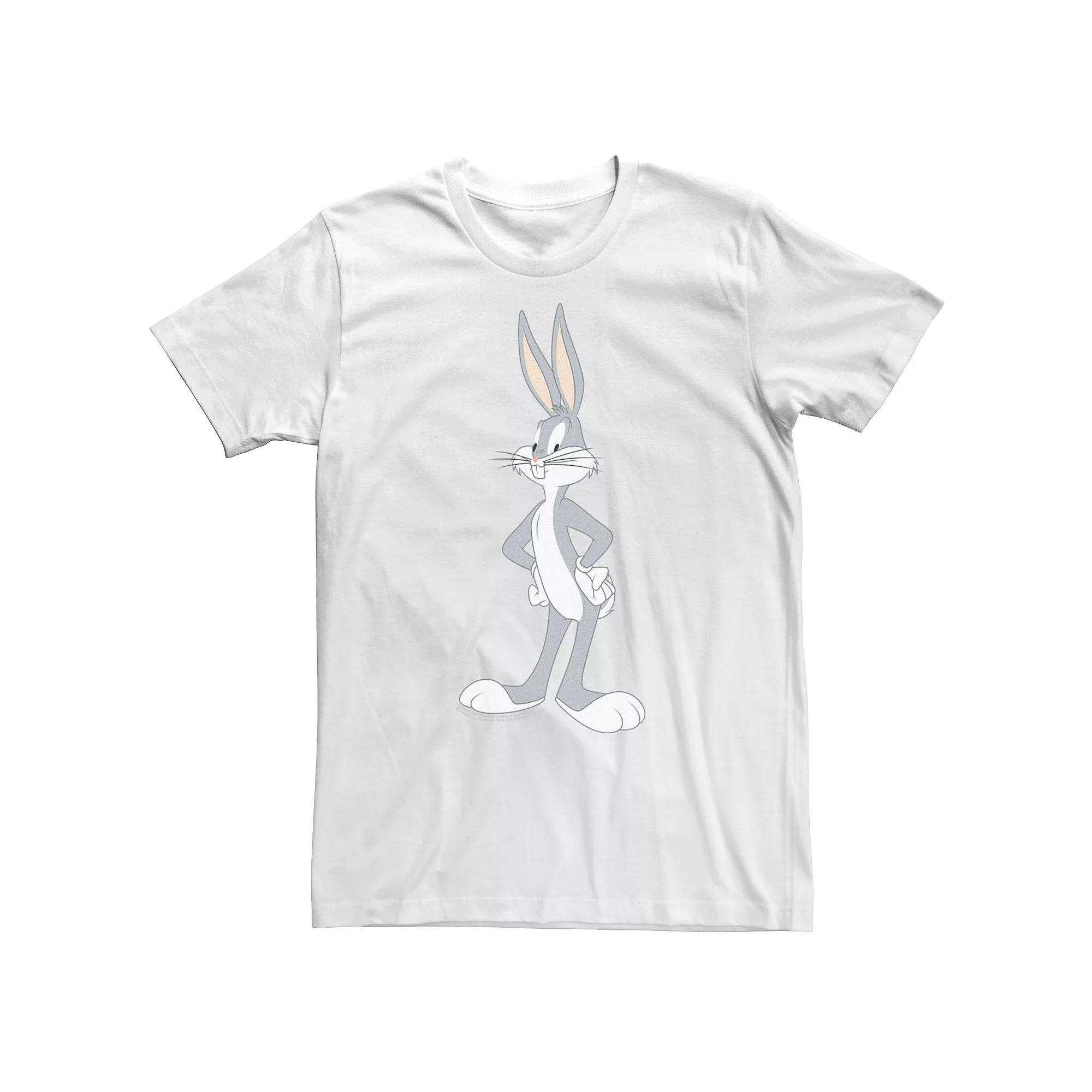 Big & Tall Looney Tunes Bugs Bunny Stance Portrait Tee, Men's, Size: 4XLT, White Product Image
