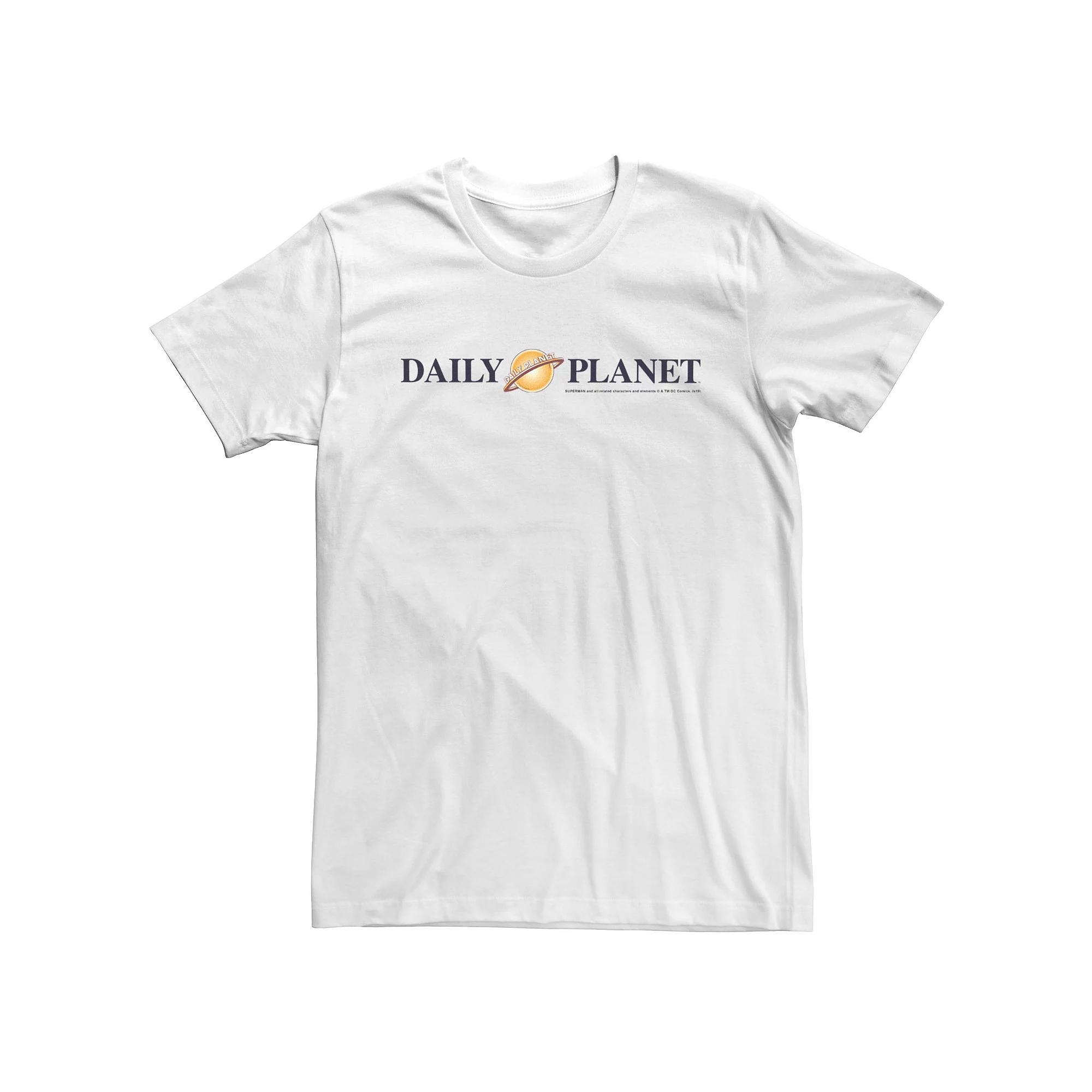 Men's DC Comics Superman Daily Planet Logo Graphic Tee, Size: XL, White Product Image