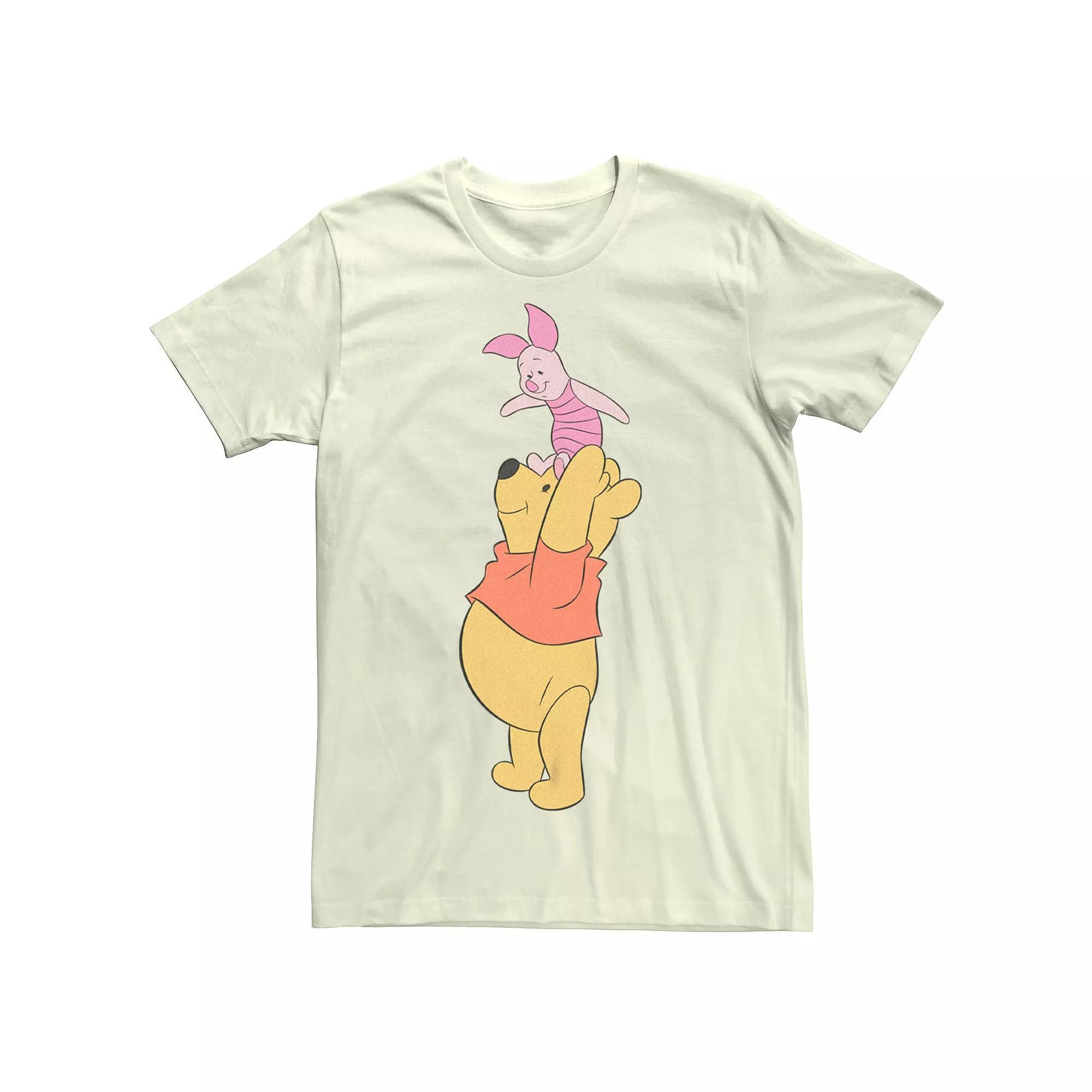 Disney's Winnie The Pooh And Piglet Men's True Friends Graphic Tee, Size: Medium, Natural Product Image