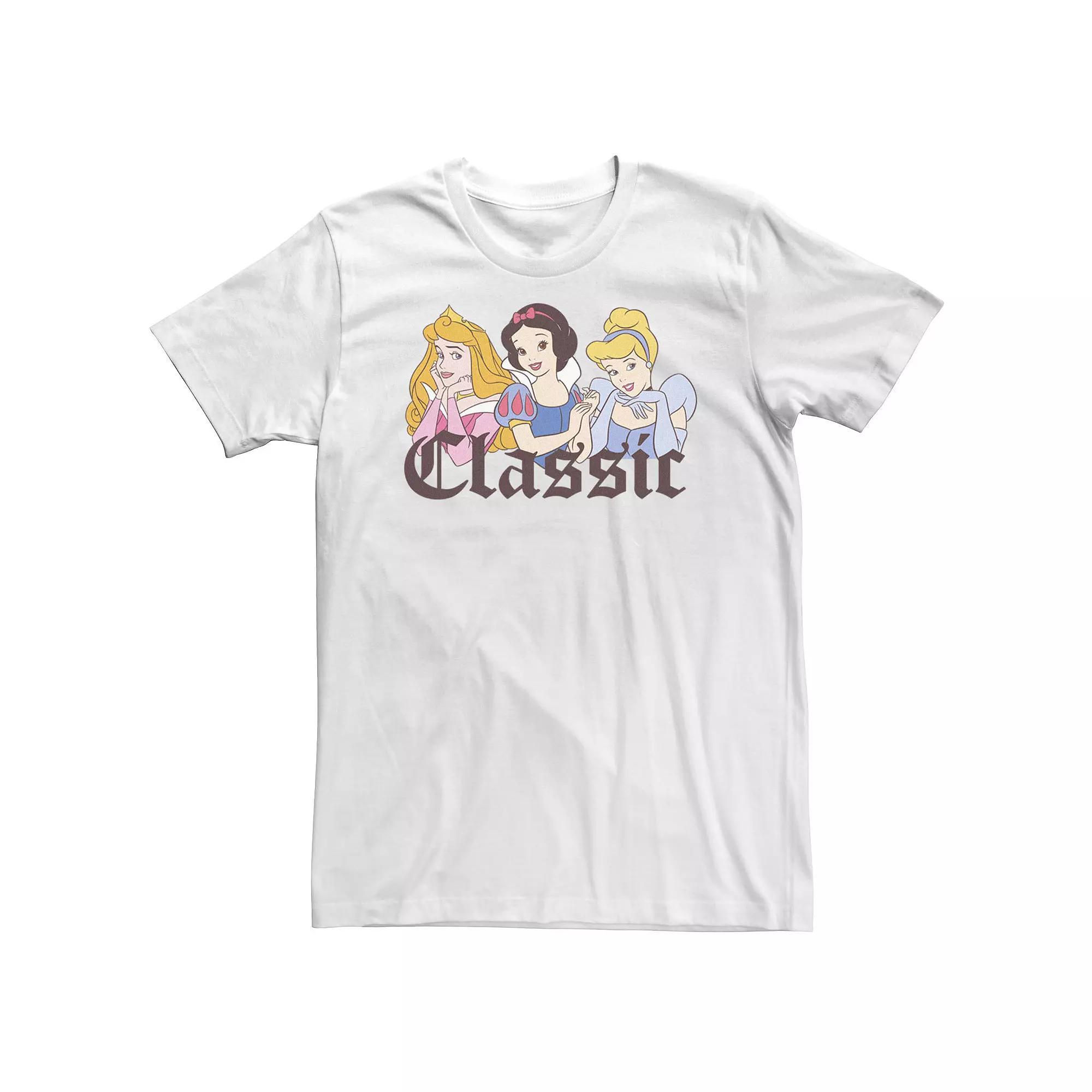 Big & Tall Disney Princess Classic Group Shot Tee, Men's, Size: 3XL Tall, White Product Image