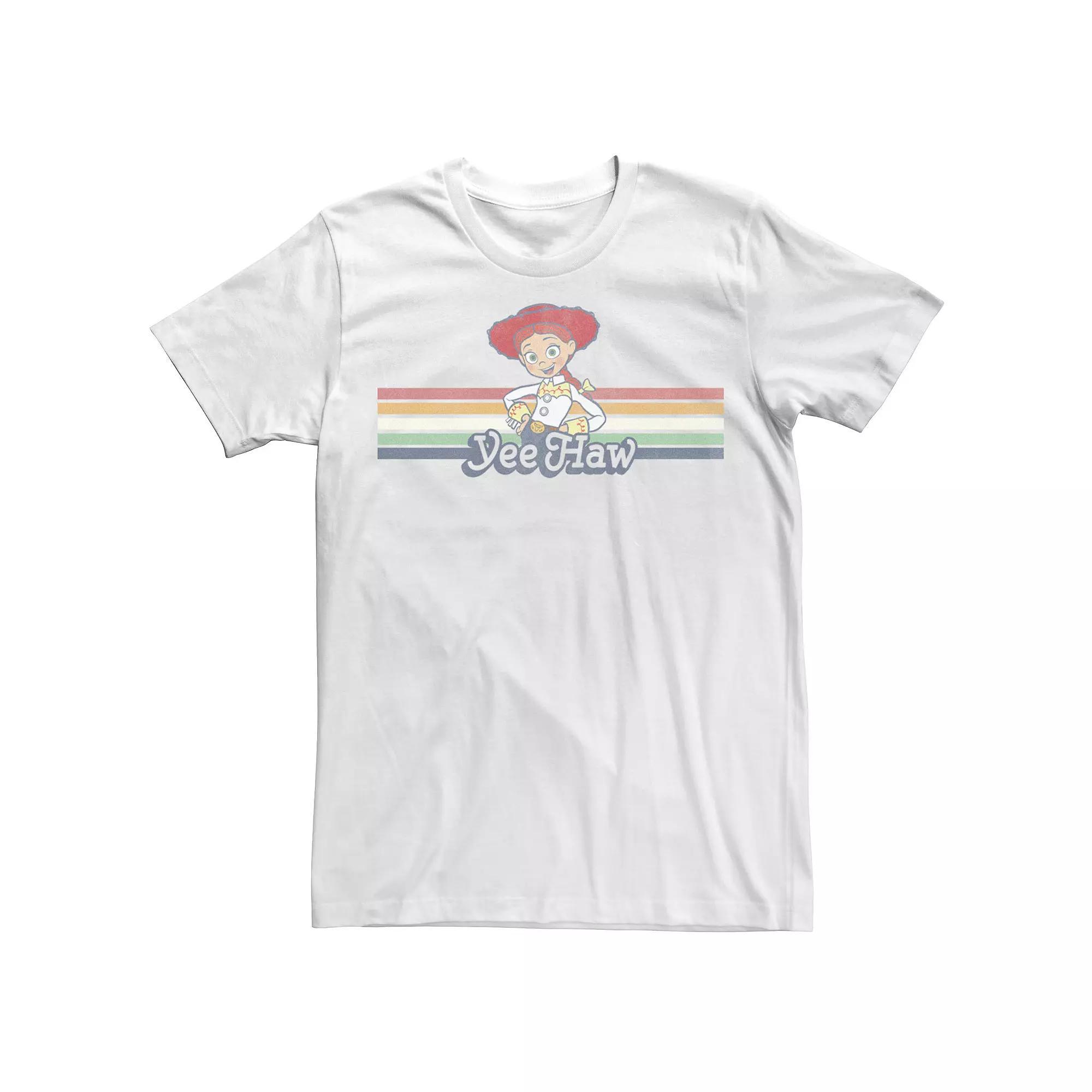 Disney / Pixars Toy Story Jessie Mens Cowgirl Rainbow Stripe Yee Haw Tee Product Image