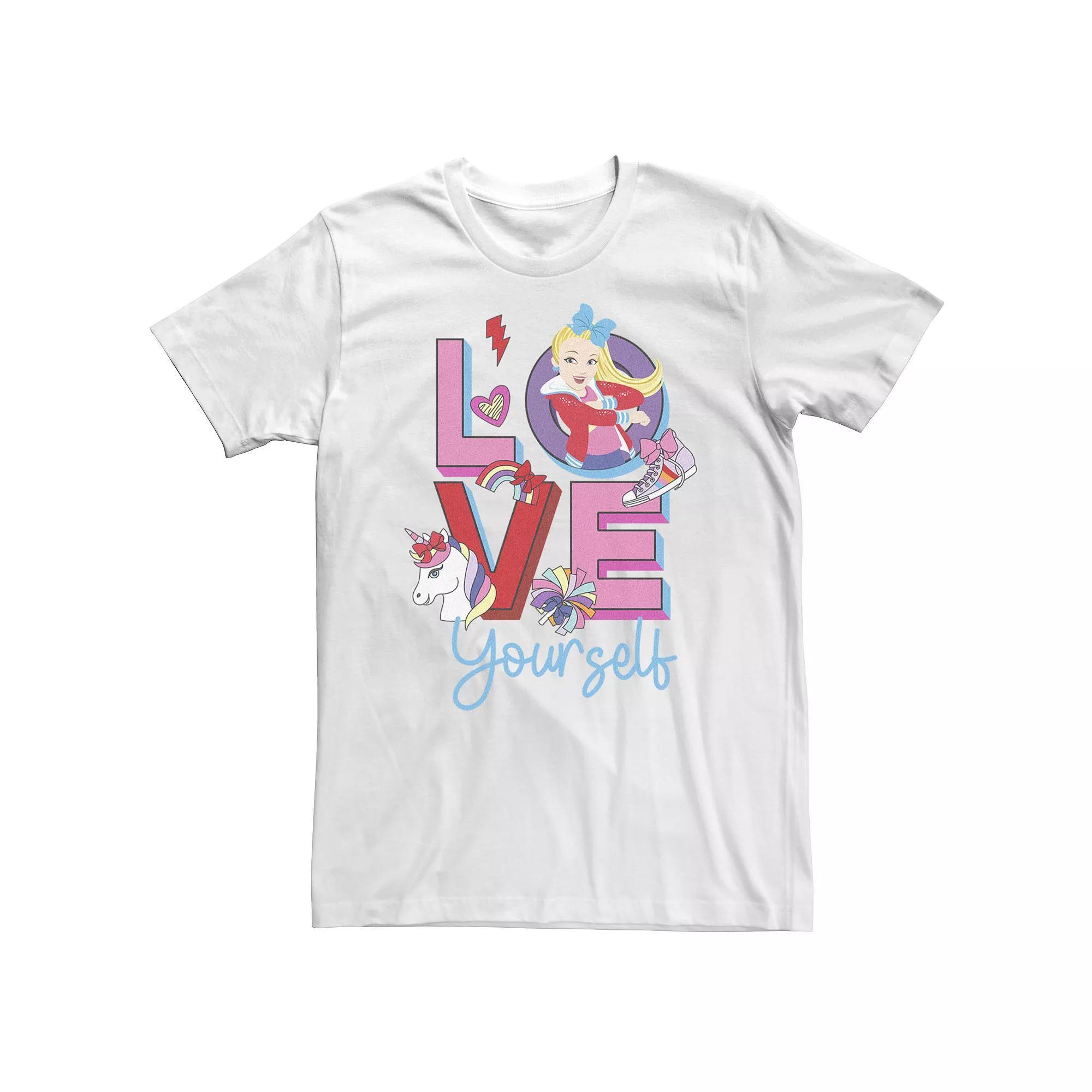 Big & Tall Jojo Siwa Love Yourself Rainbow Theme Tee, Mens Product Image