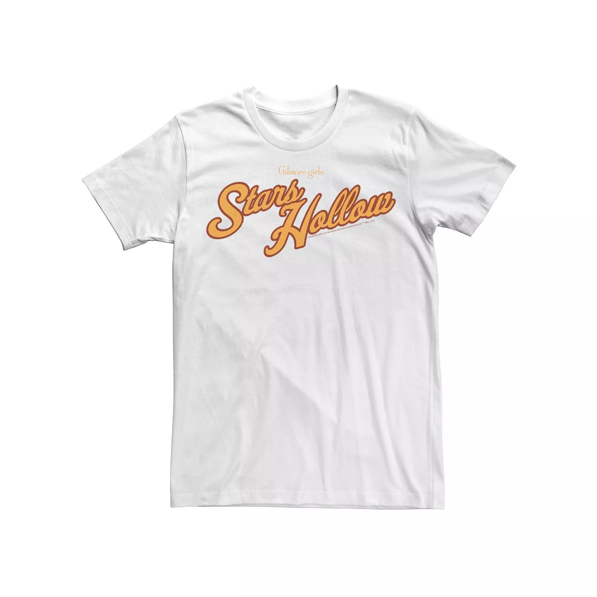 Men's Gilmore Girls Stars Hollow Logo Tee, Size: XL, White Product Image