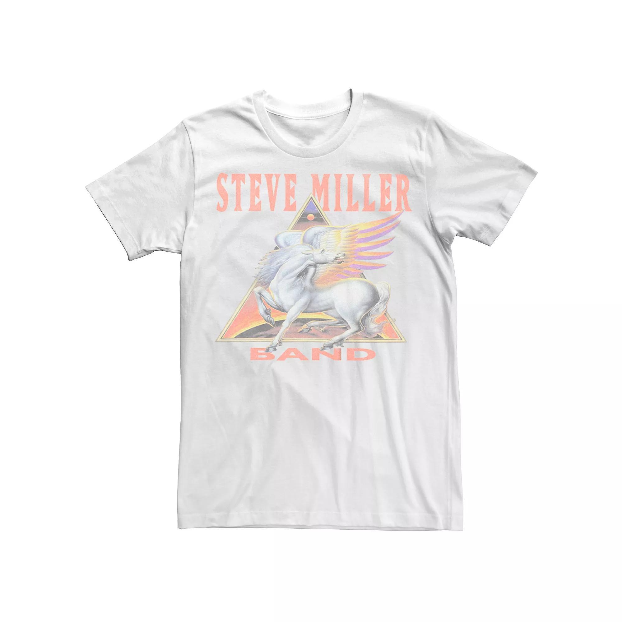 Men's Steve Miller Triangle Logo Tee, Size: Small, White Product Image