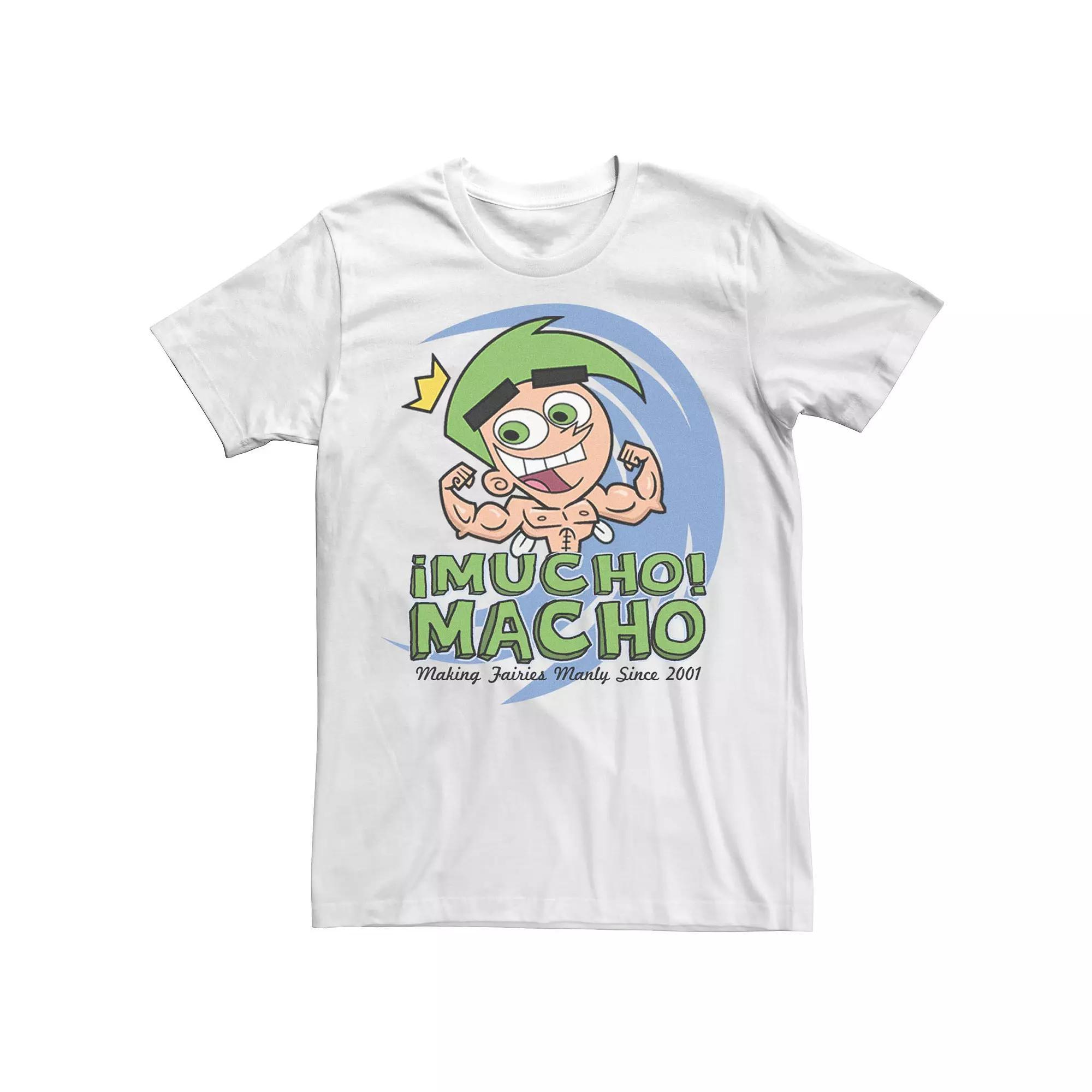 Men's Fairly OddParents Cosmo Mucho Macho Tee, Size: 3XL, White Product Image