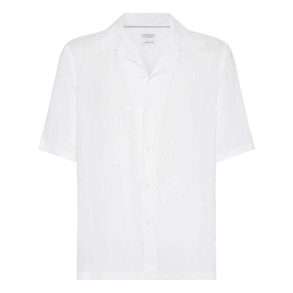 BRUNELLO CUCINELLI Short-sleeved Shirt In White Product Image